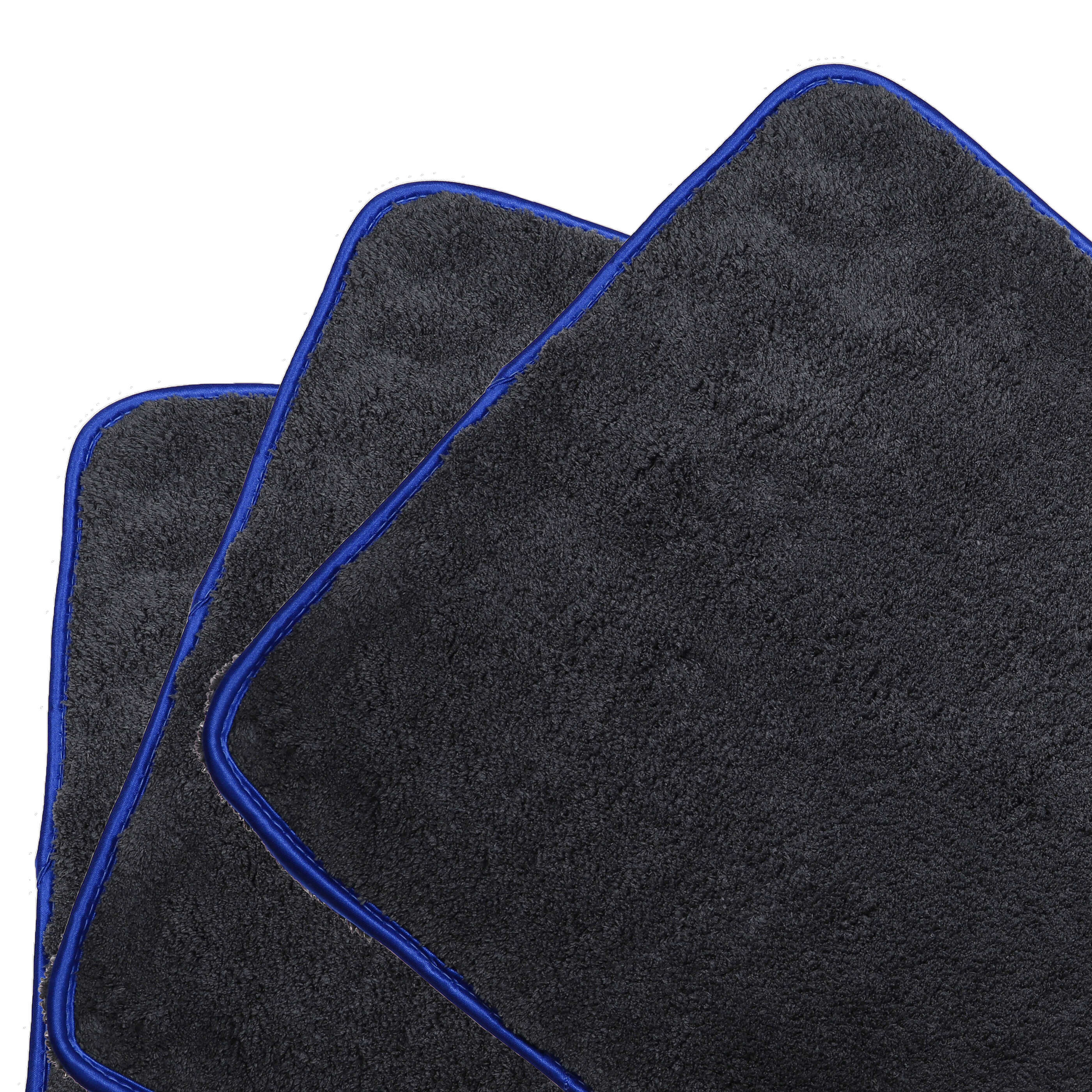 Microfibre Towel Set (6 Part) for Cars and Motorcycles - 40 x 40 cm, Reusable, Black/Blue