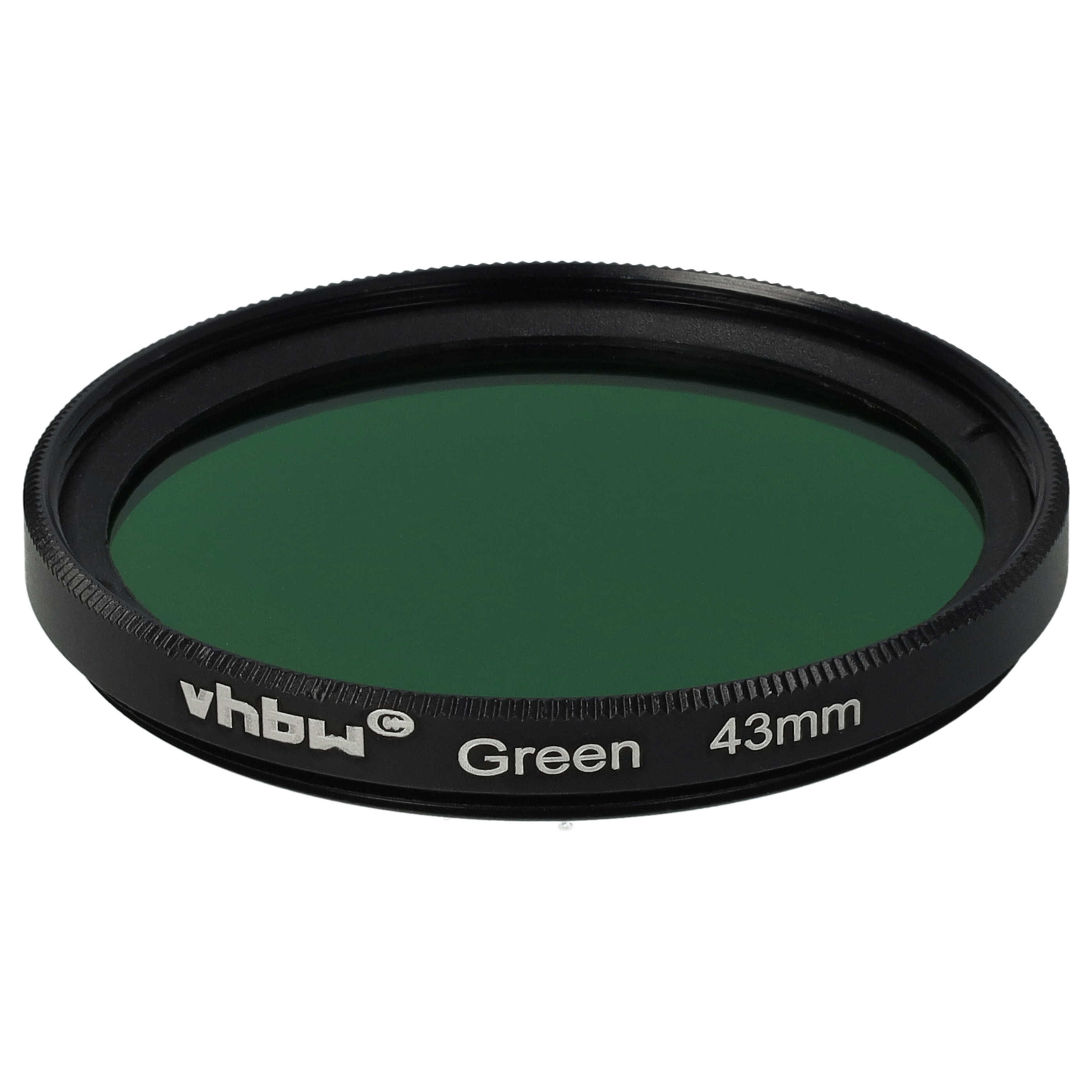 Filtro de color para objetivo de cámara con rosca de filtro de 43 mm - Filtro verde