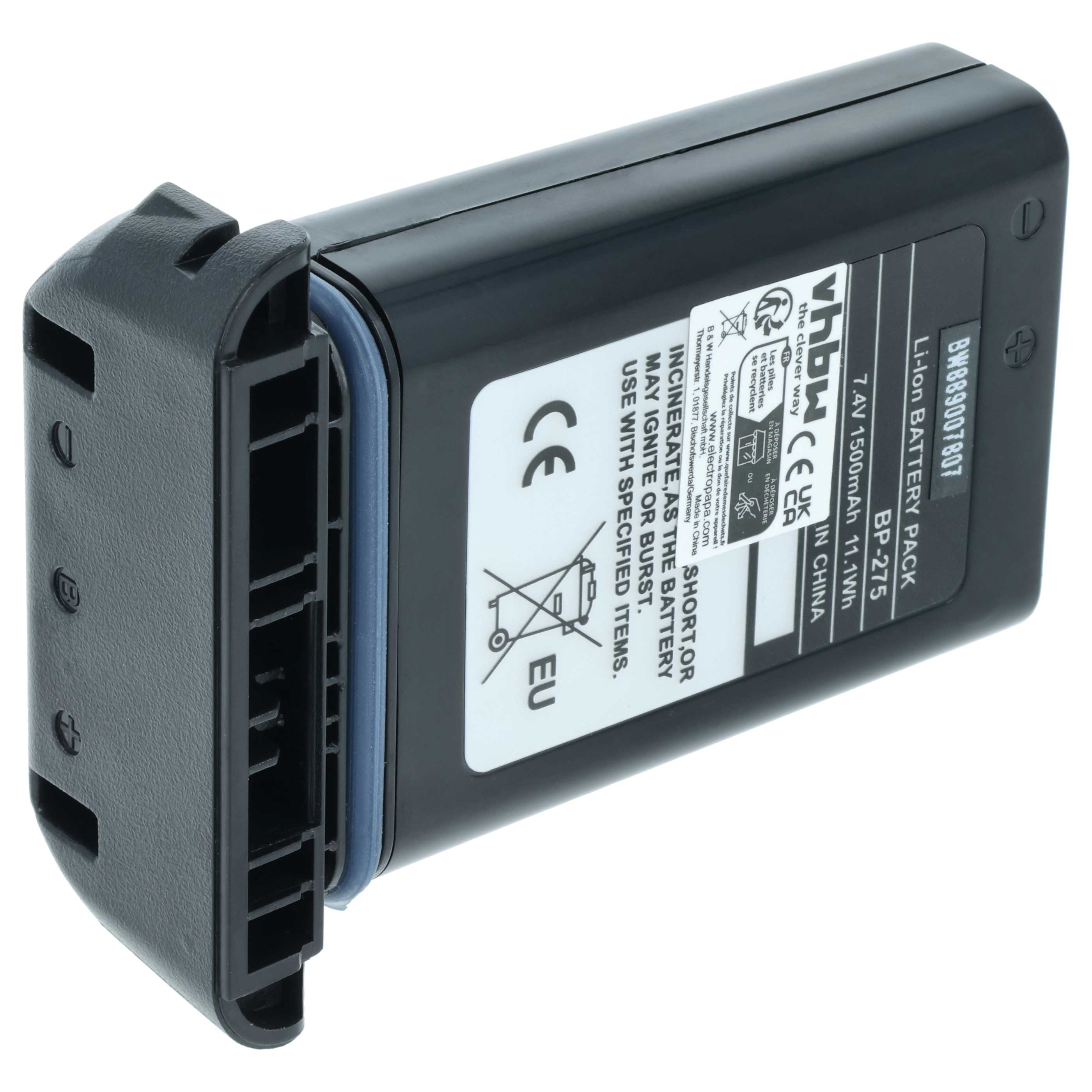 Radio Battery replaces Icom BP-275 - 1500 mAh 7.4 V Li-Ion