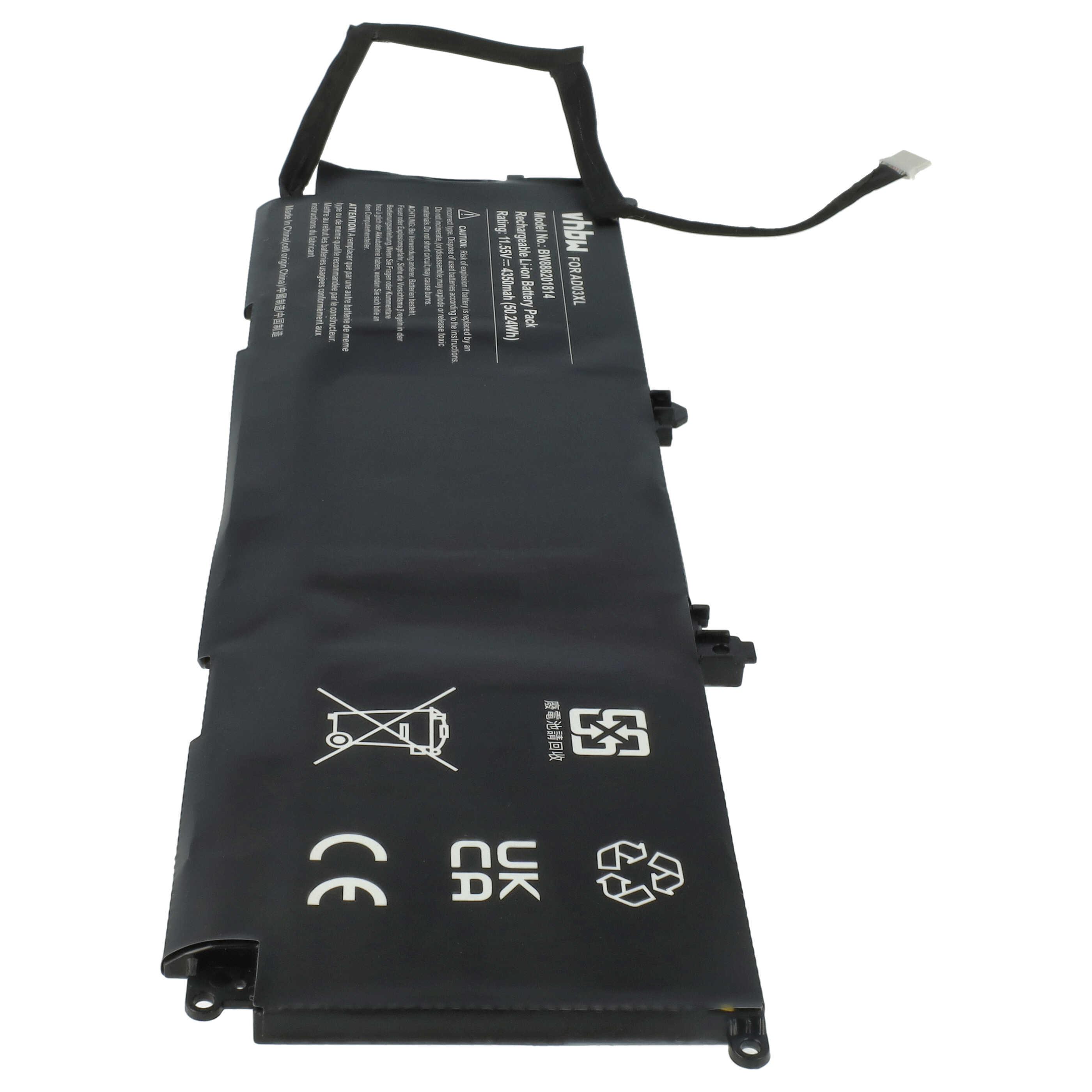 Akumulator do laptopa zamiennik HP 921409-2C1, 921439-855, 921409-271, AD03051XL - 4350 mAh 11,55 V Li-Ion