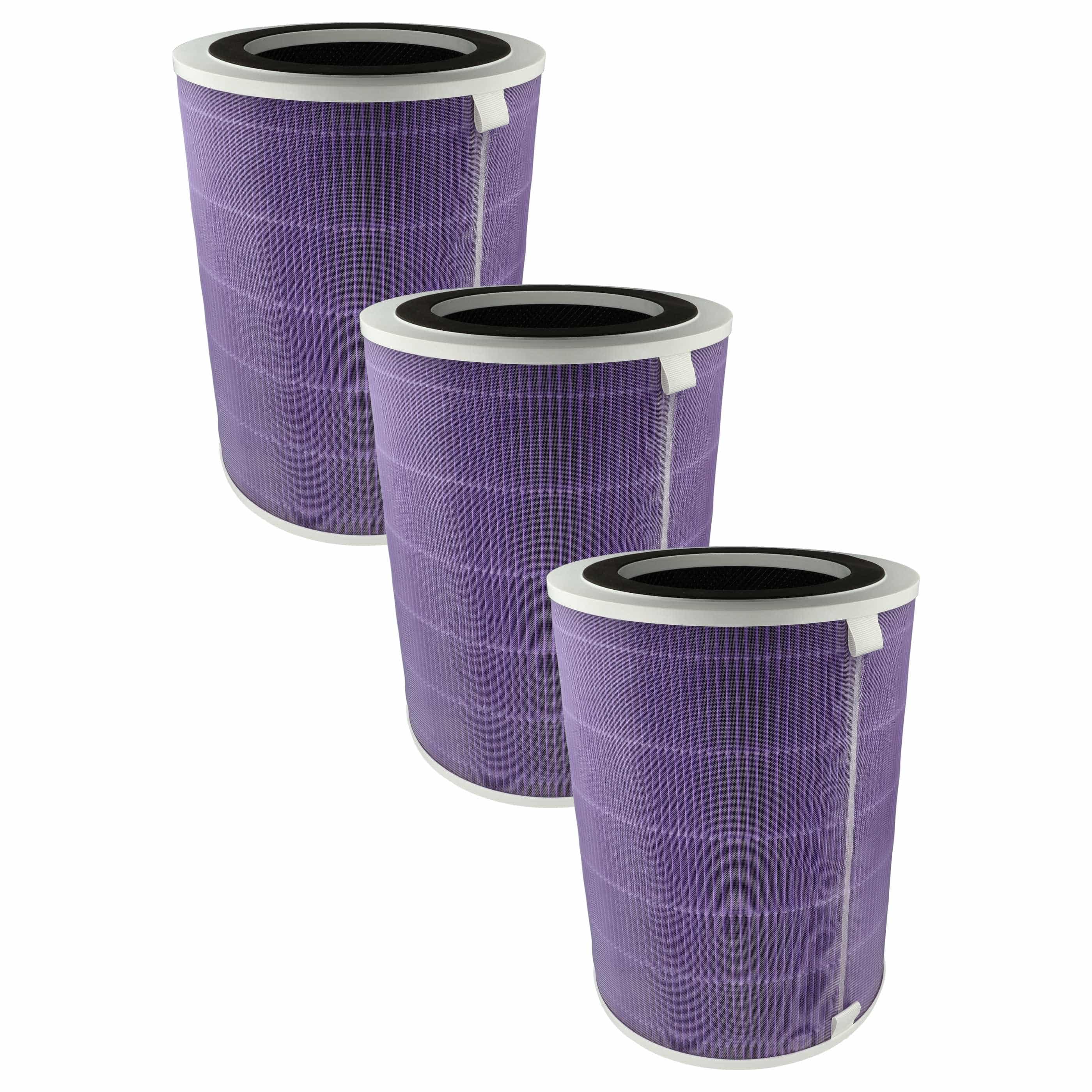 3x Filter as Replacement for Proscenic A9Mor etc. - Pre Filter + HEPA(H13) + Activated Carbon + Silver Ion
