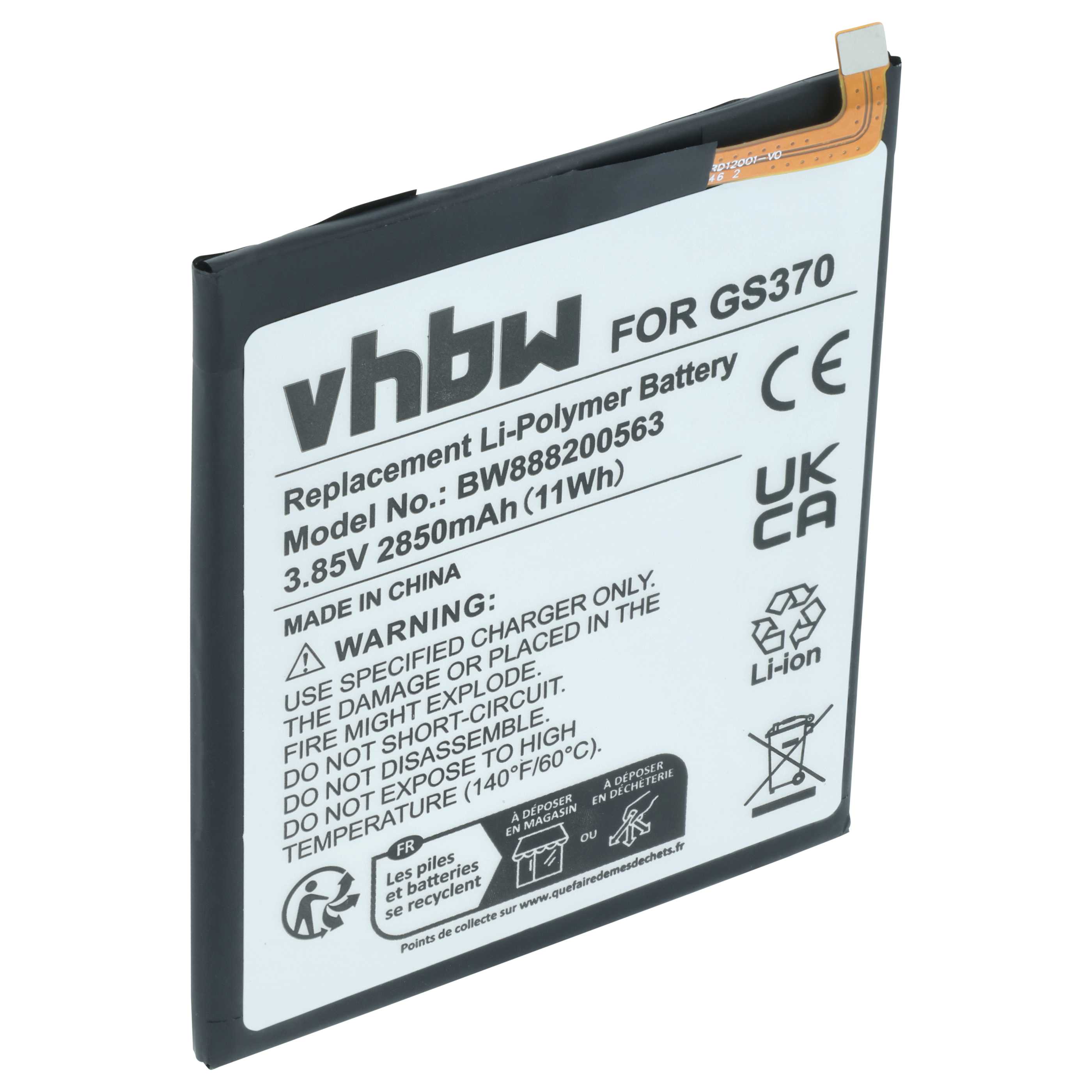 Akumulator do telefonu smartfona zamiennik Gigaset V30145-K1310-X465 - 2850 mAh 3,85 V LiPo