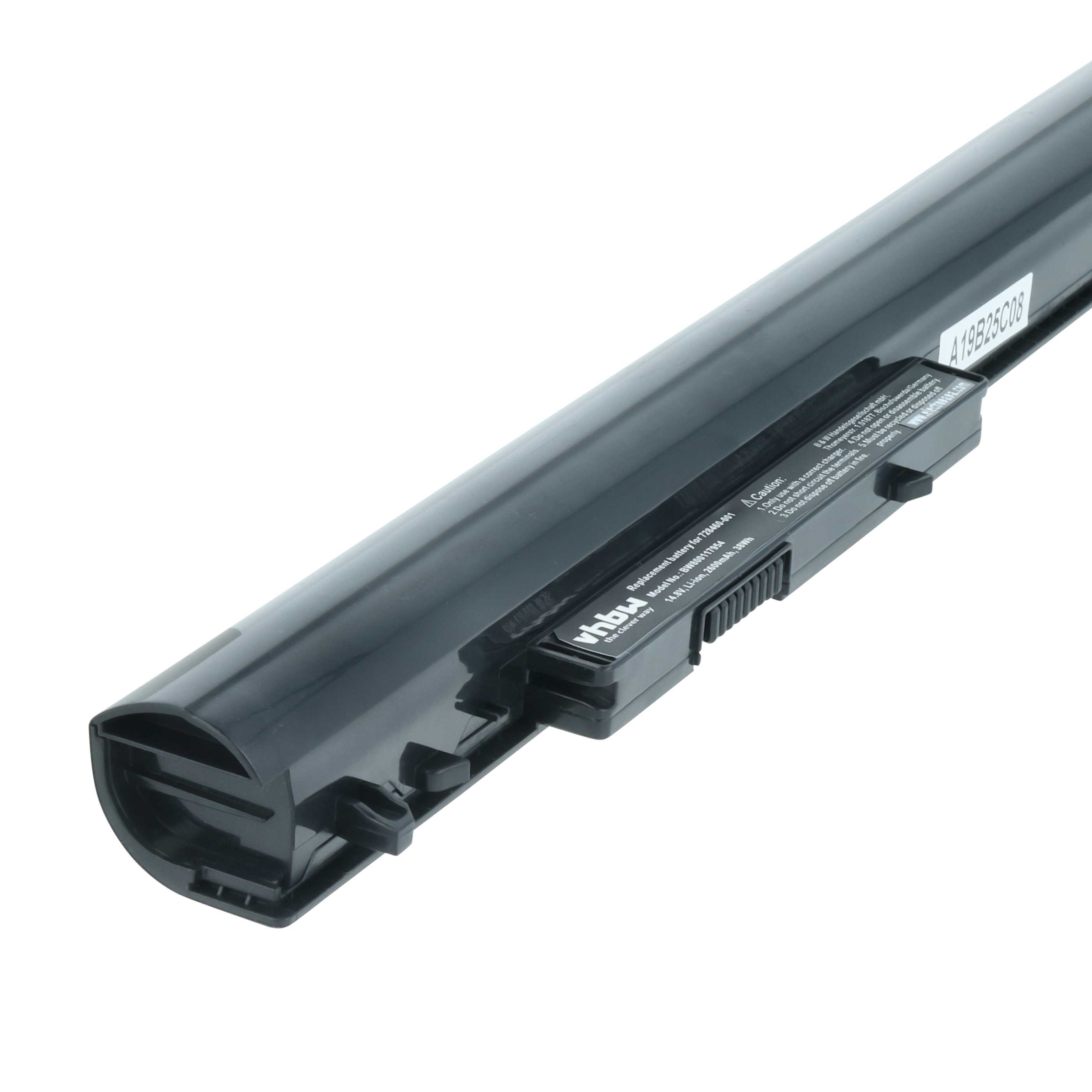 Batteria sostituisce HP 728248-221, 728248-141, 728248-121 per notebook - 2600mAh 14,8V Li-Ion nero