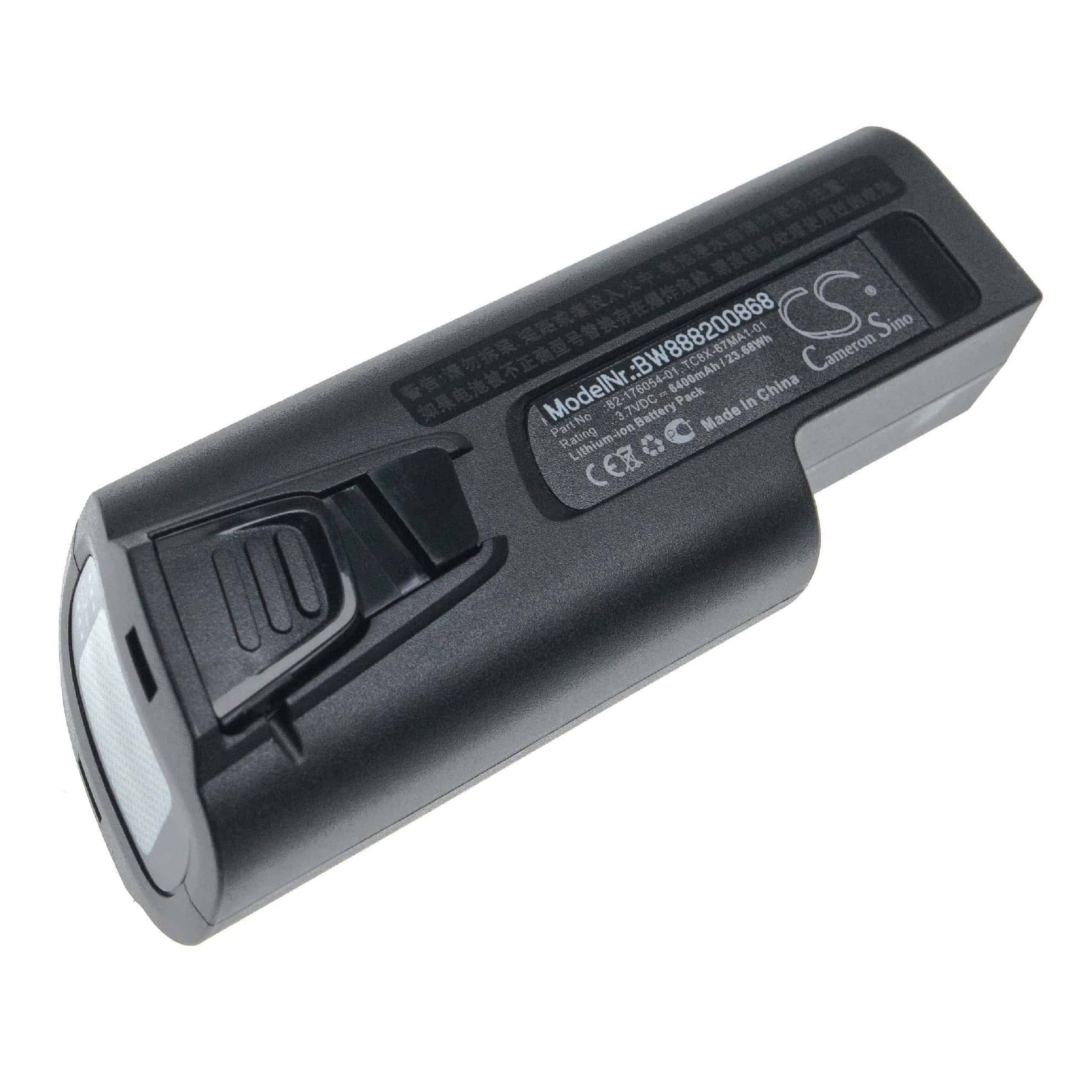 Barcode Scanner POS Battery Replacement for Zebra 82-176054-04, 82-176054-01 - 6400mAh 3.7V Li-Ion