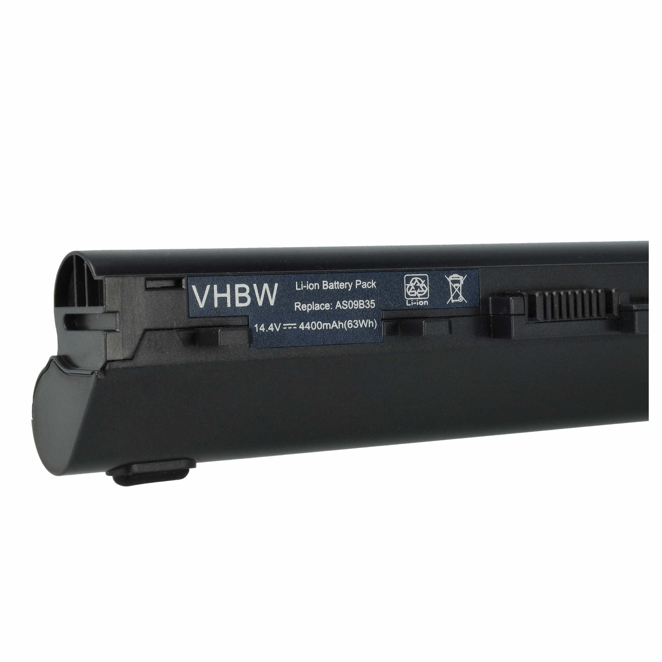 Akumulator do laptopa zamiennik Acer AS10I5E - 4400 mAh 14,8 V Li-Ion, czarny