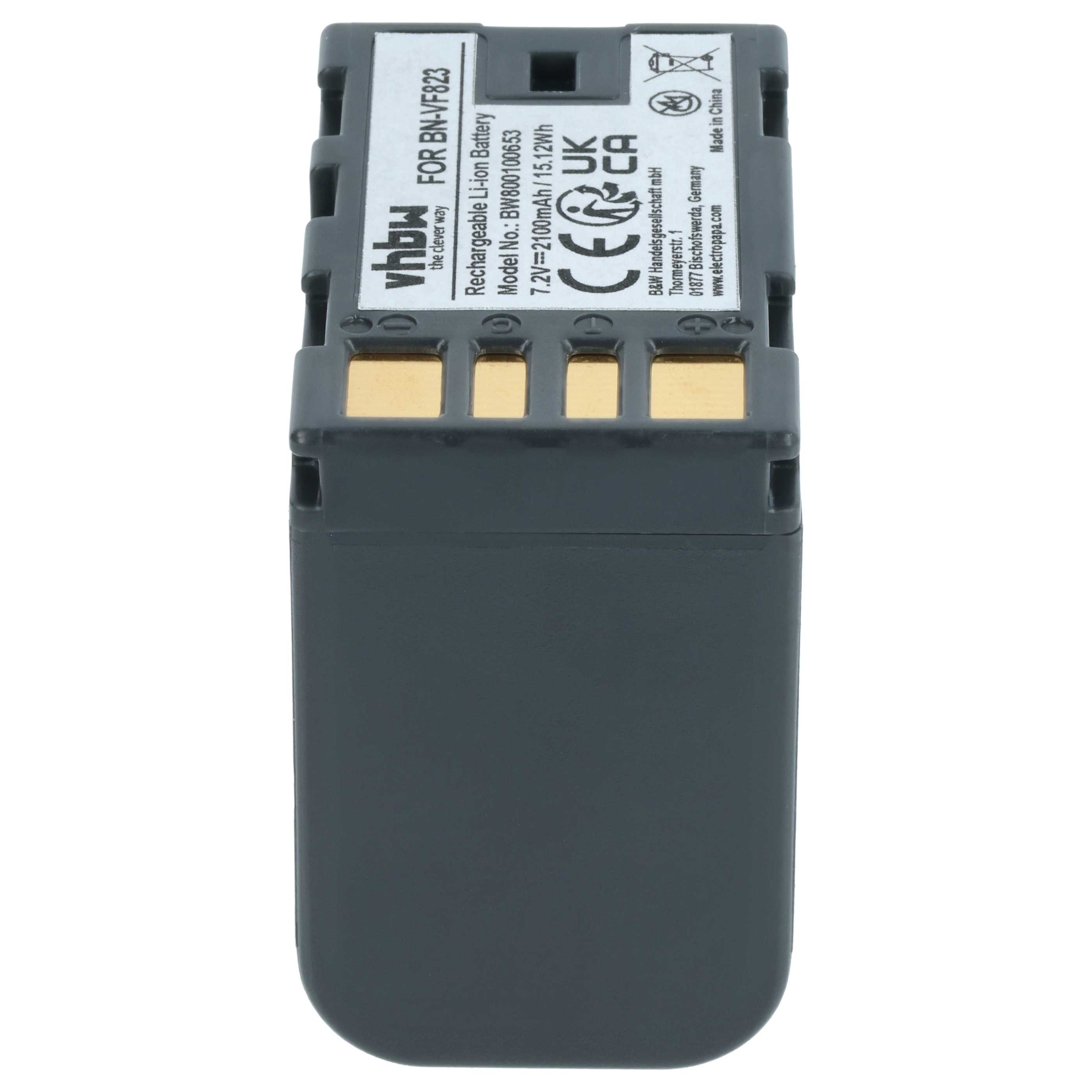 Videocamera 2x Battery replaces JVC BN-VF823, BN-VF808, BN-VF815, BN-VF808U, BN-VF815U - 2100 mAh 7.2 V Li-Ion