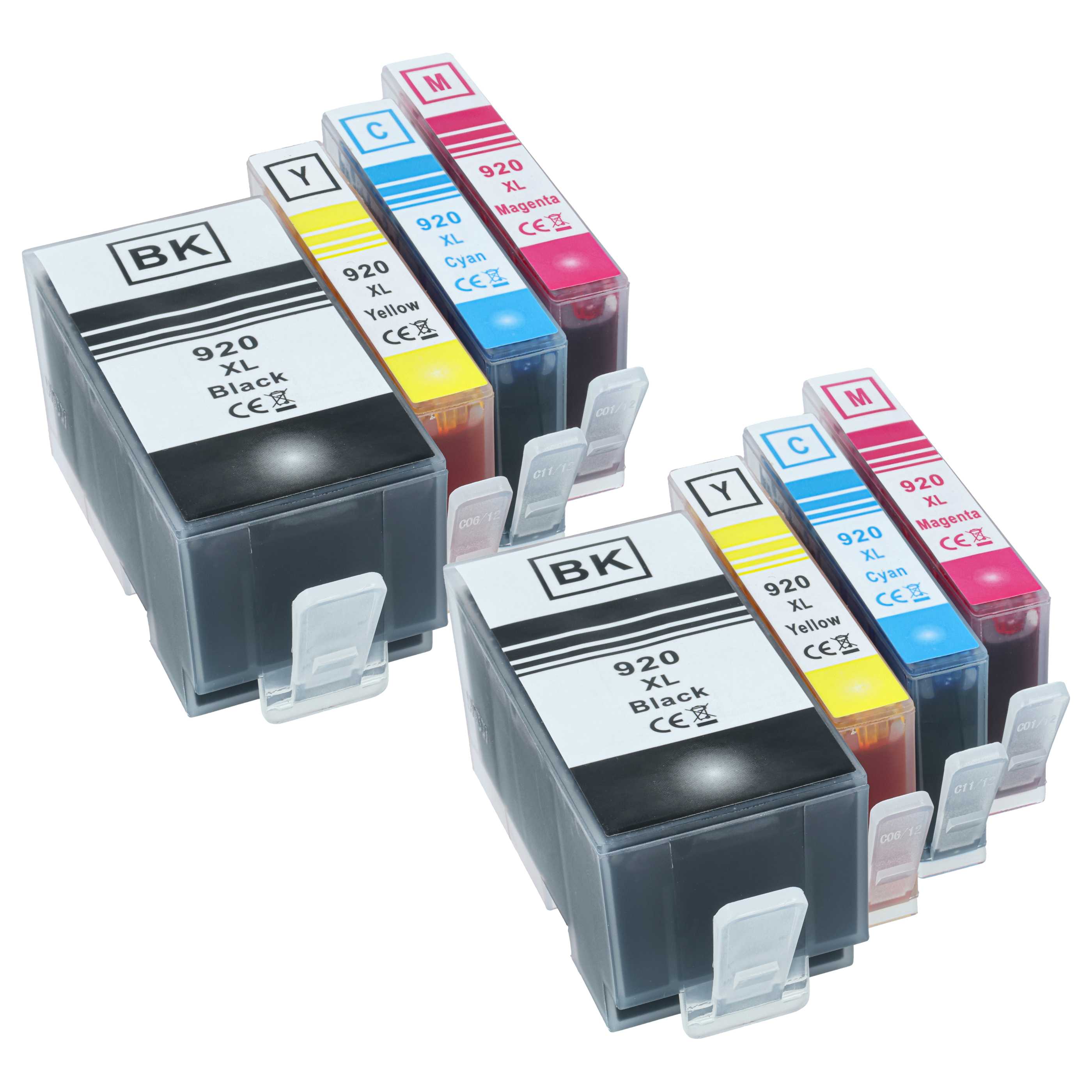 8x Ink Cartridges for HP Officejet 7000, 6000 Special Edition, 6000 Wireless, 6500 A Plus 7000 Printer - B/C/M