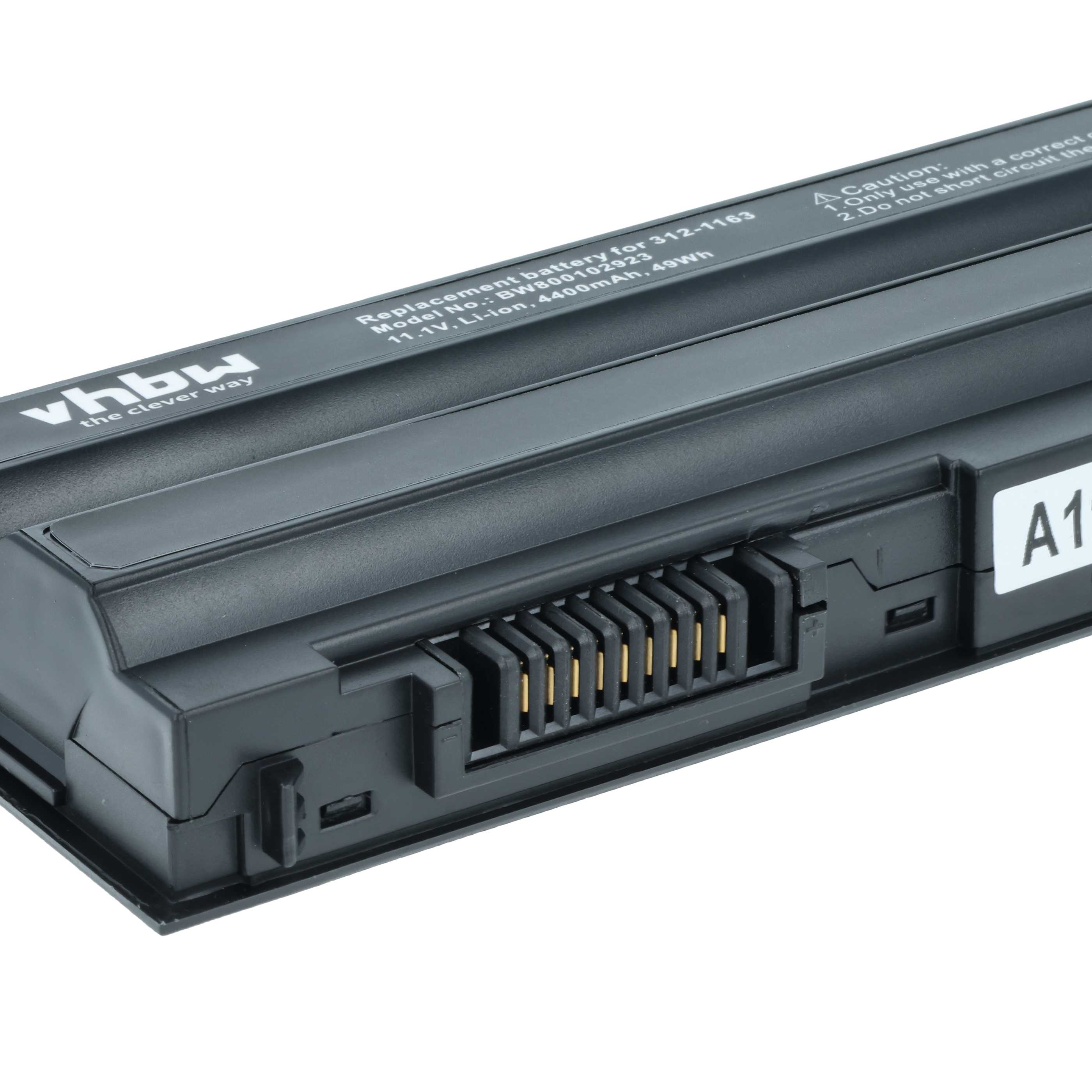 Akumulator do laptopa zamiennik Dell 2P2MJ, 04NW9, 0DTG0V, 05G67C, 312-1163 - 4400 mAh 11,1 V Li-Ion, czarny