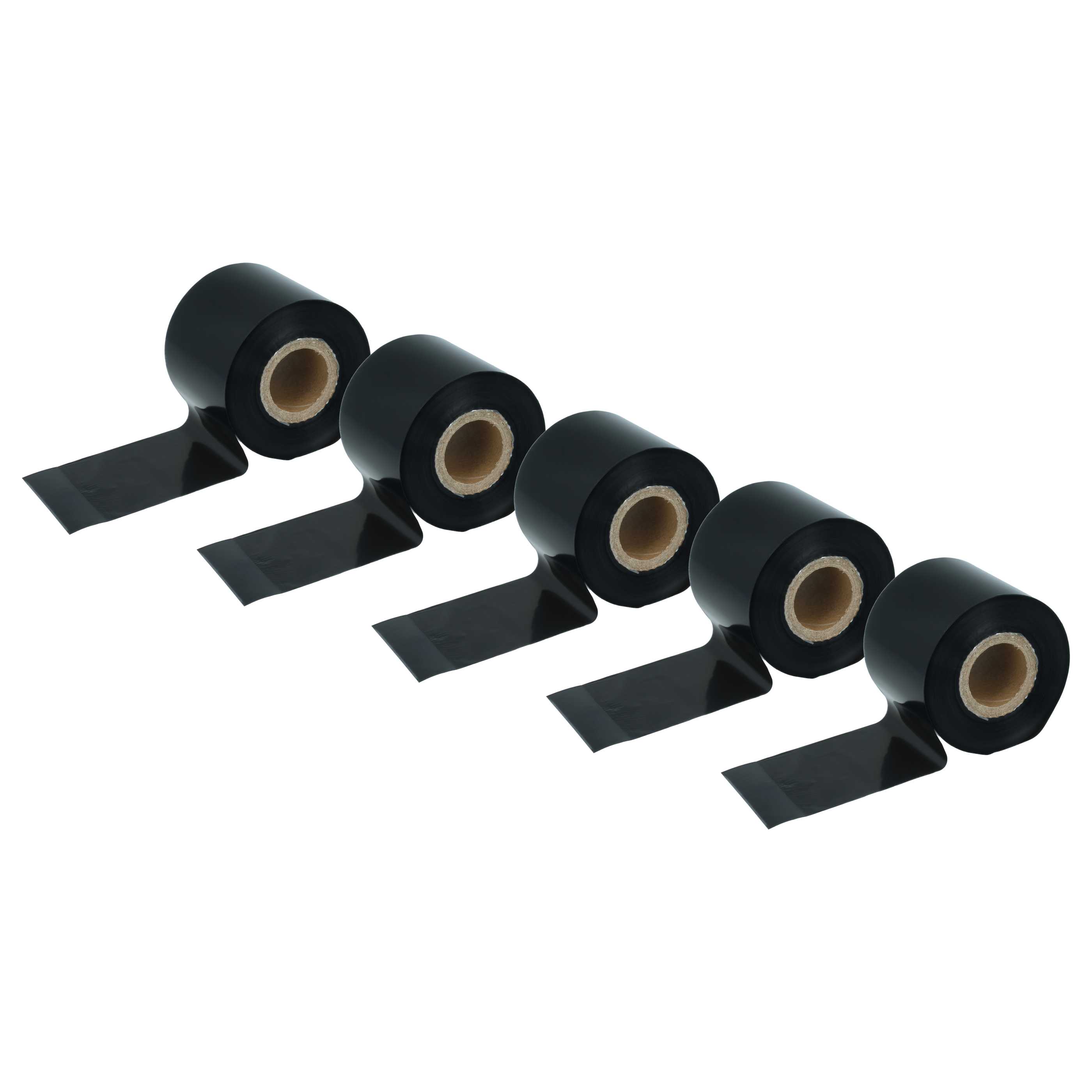 5x Thermotransferband passend für Godex, Printronix, TSC, Valentin Drucker u.a. - 50 mm x 300 m, Wachs-Plus