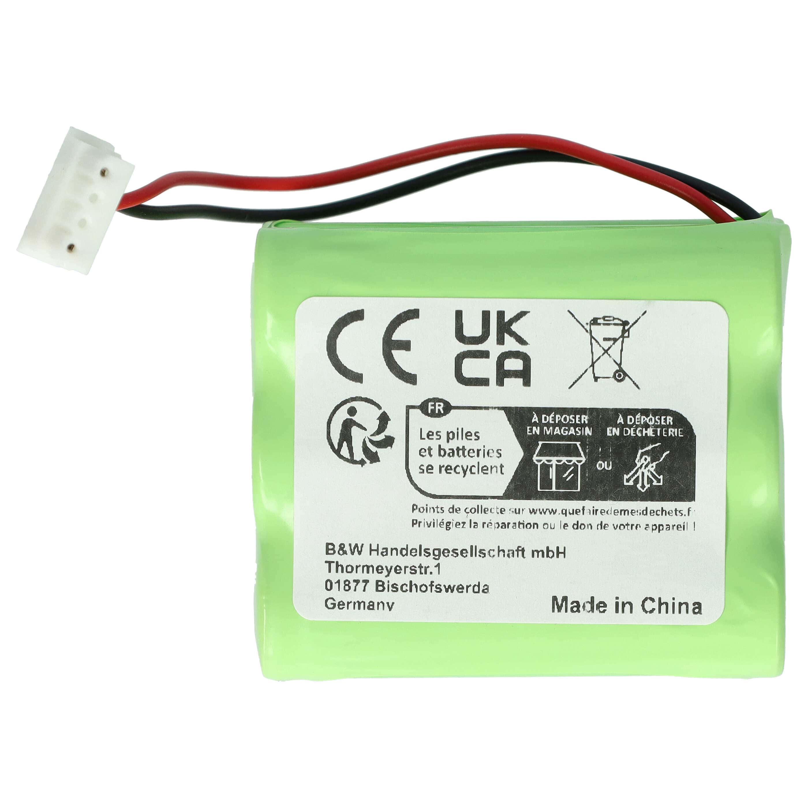 Battery replaces AEG GPHC152M07 for Dirt etc. 1500mAh, 7.2V, NiMH