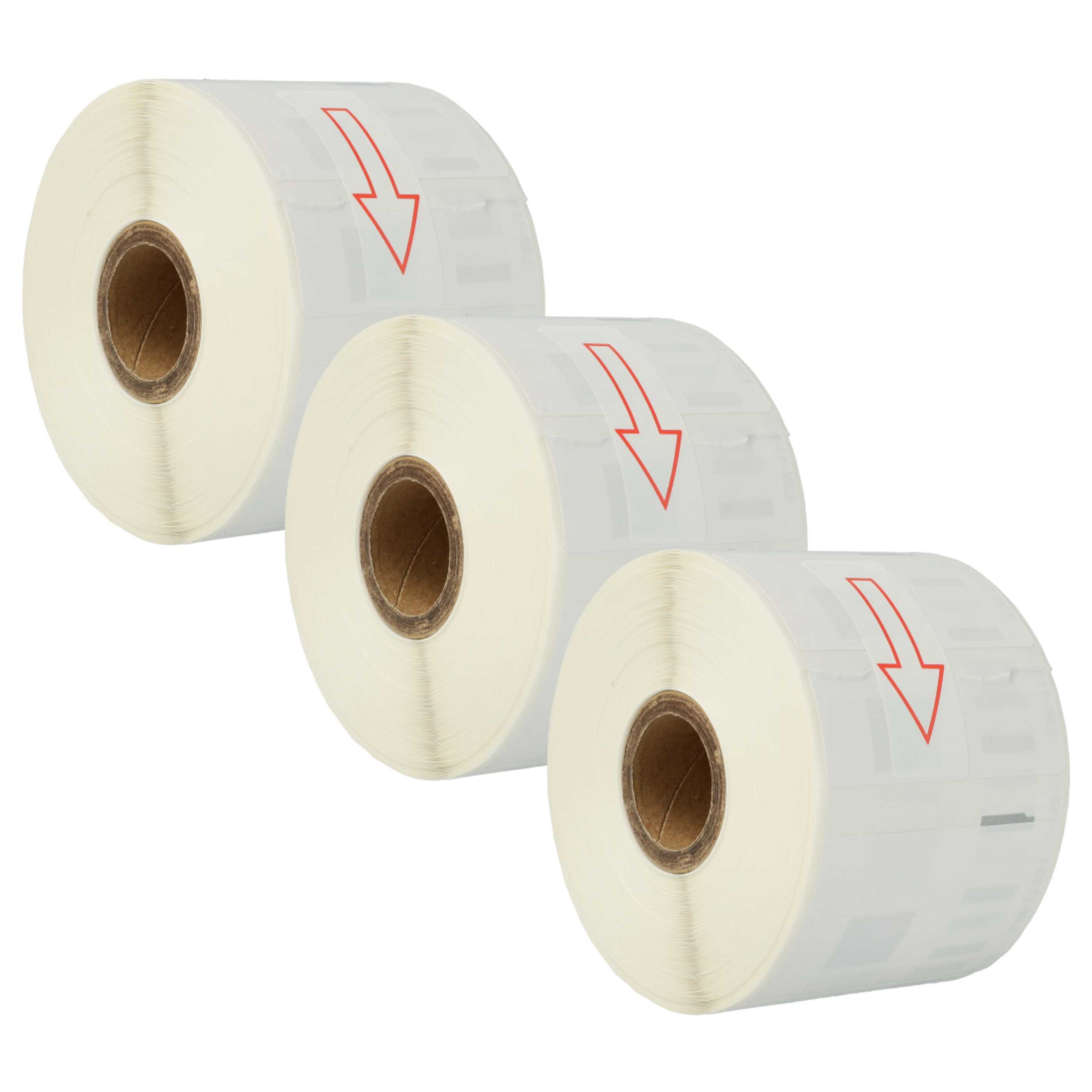 3x Etiketten als Ersatz für Dymo 11354 Etikettendrucker - 57mm x 32mm