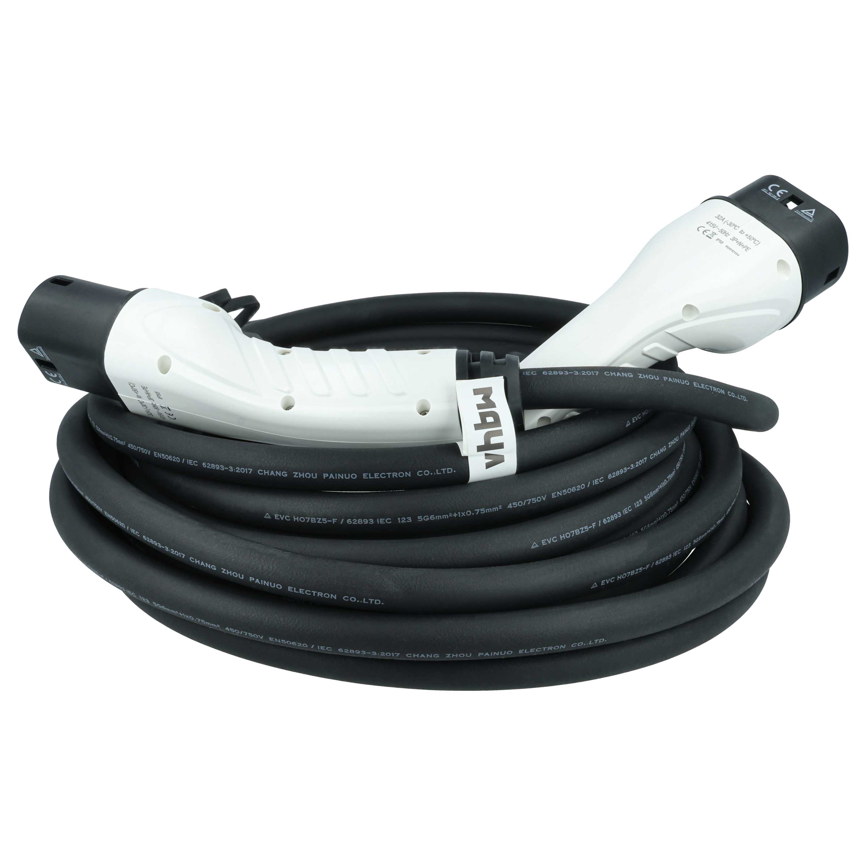 Charging Cable for Renault Zoe Electric Car etc. - Type 2 to Type 2 Cable, 3-phase, 32 A, 22 kW, 10 m