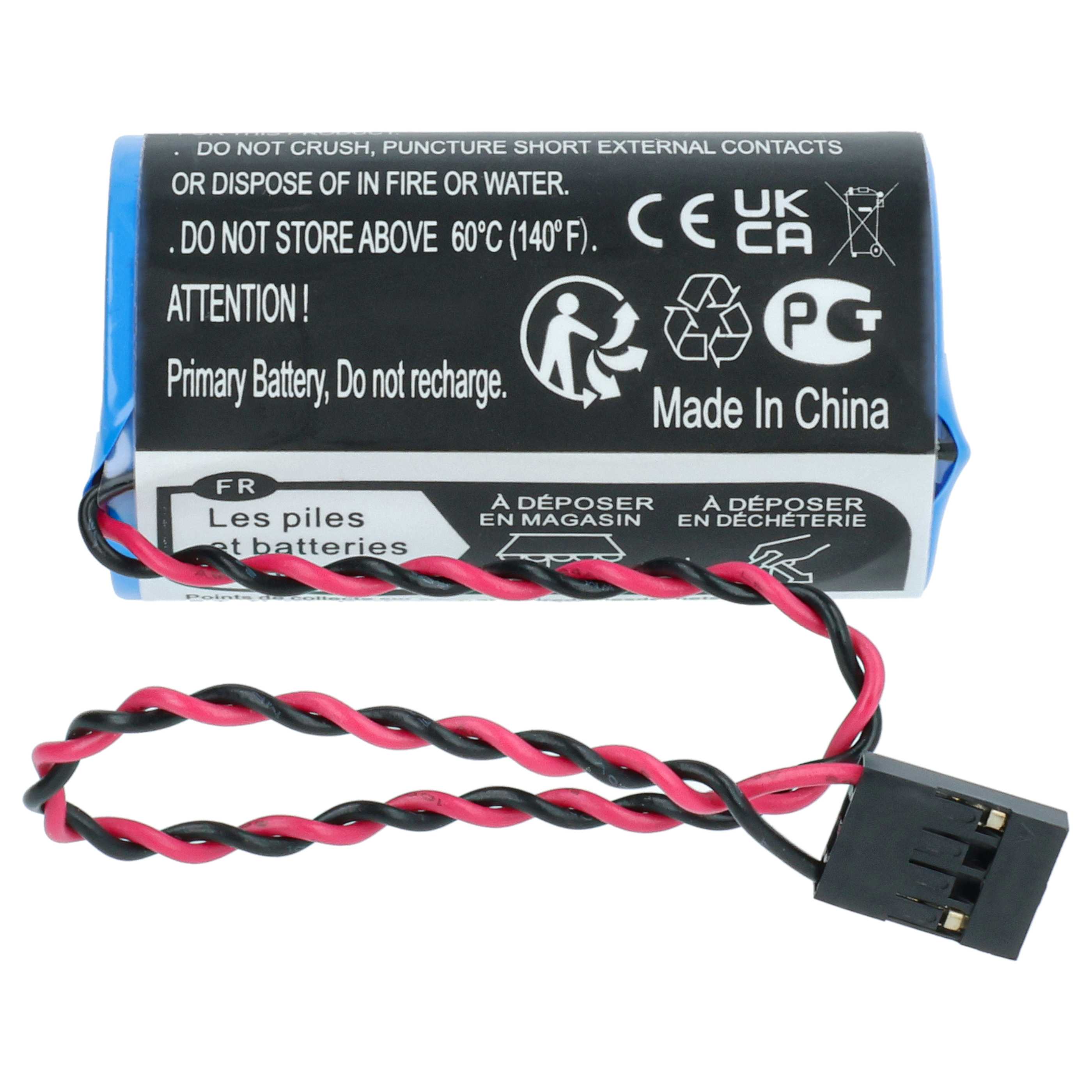 Laser 5x Battery replaces Cameron Nuflo 9A-100005111, MV-100005111, LS33600-CN1 - 14500 mAh 3.6 V Li-MnO2