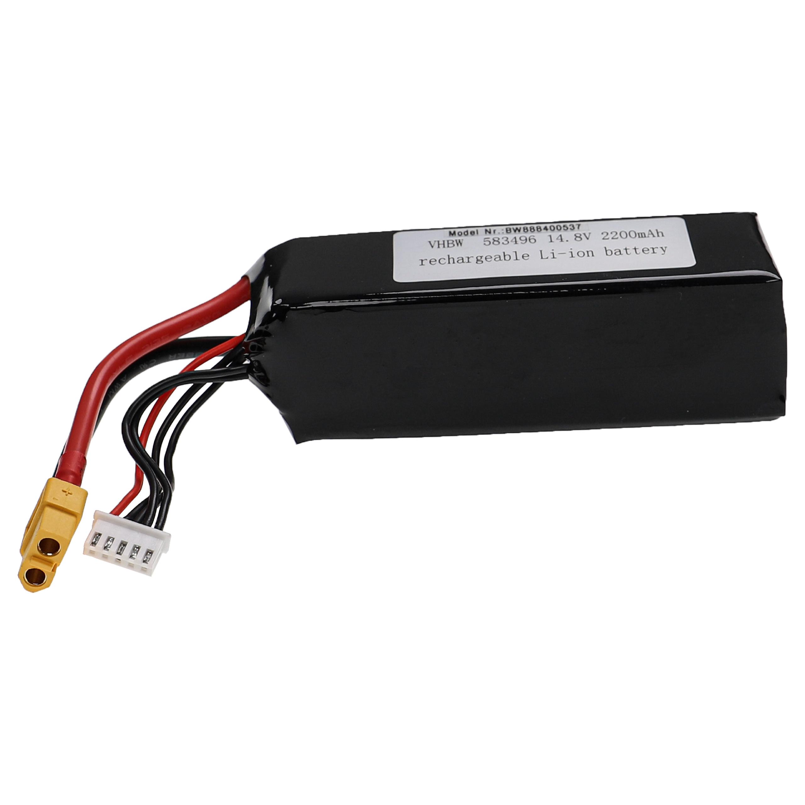 Batterie modèle radio-télécommandé - 2200mAh 14,8V Li-polymère, XT60