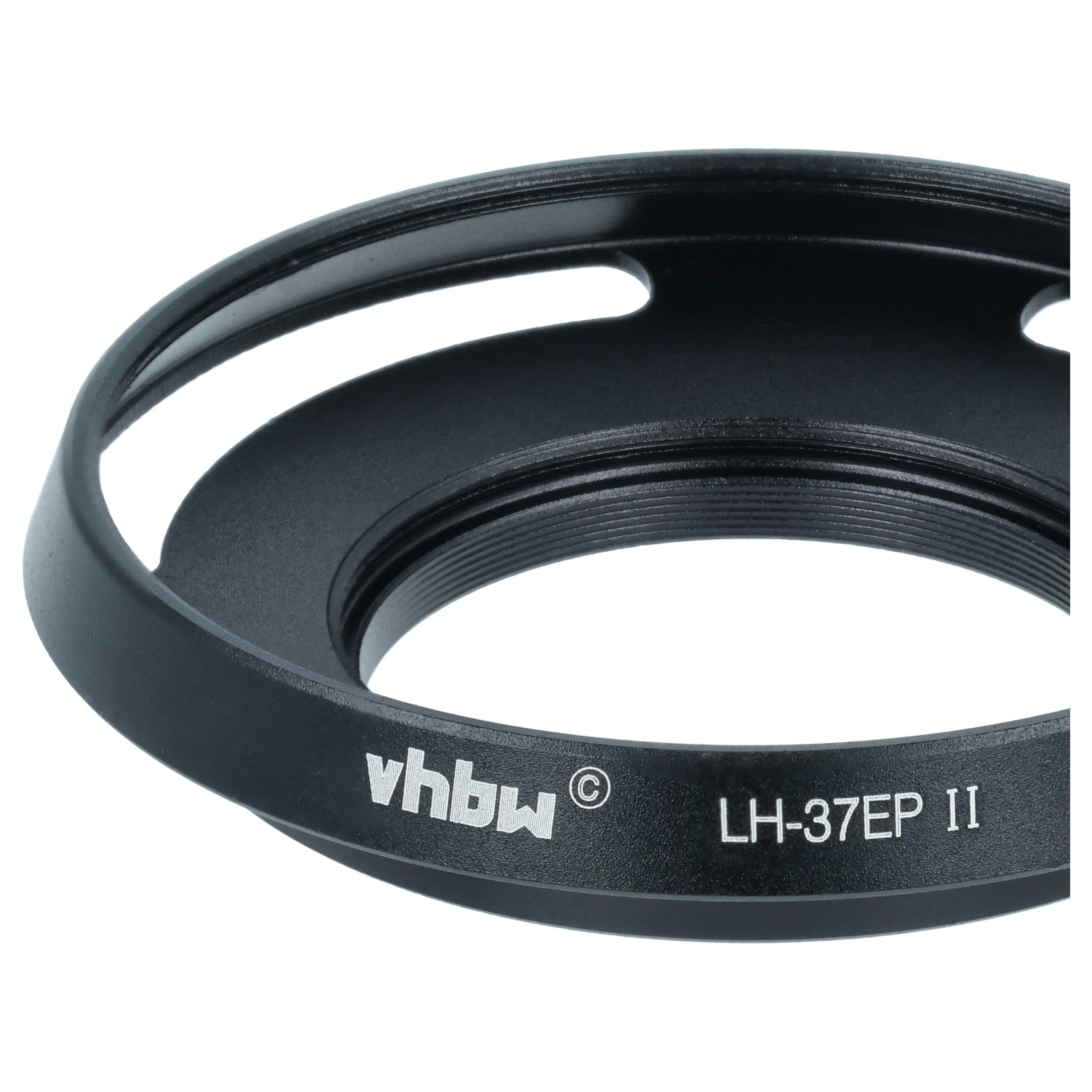 Lens Hood replaces LH-37EP II for Panasonic Lenses with 37 mm Diameter etc., metal, black