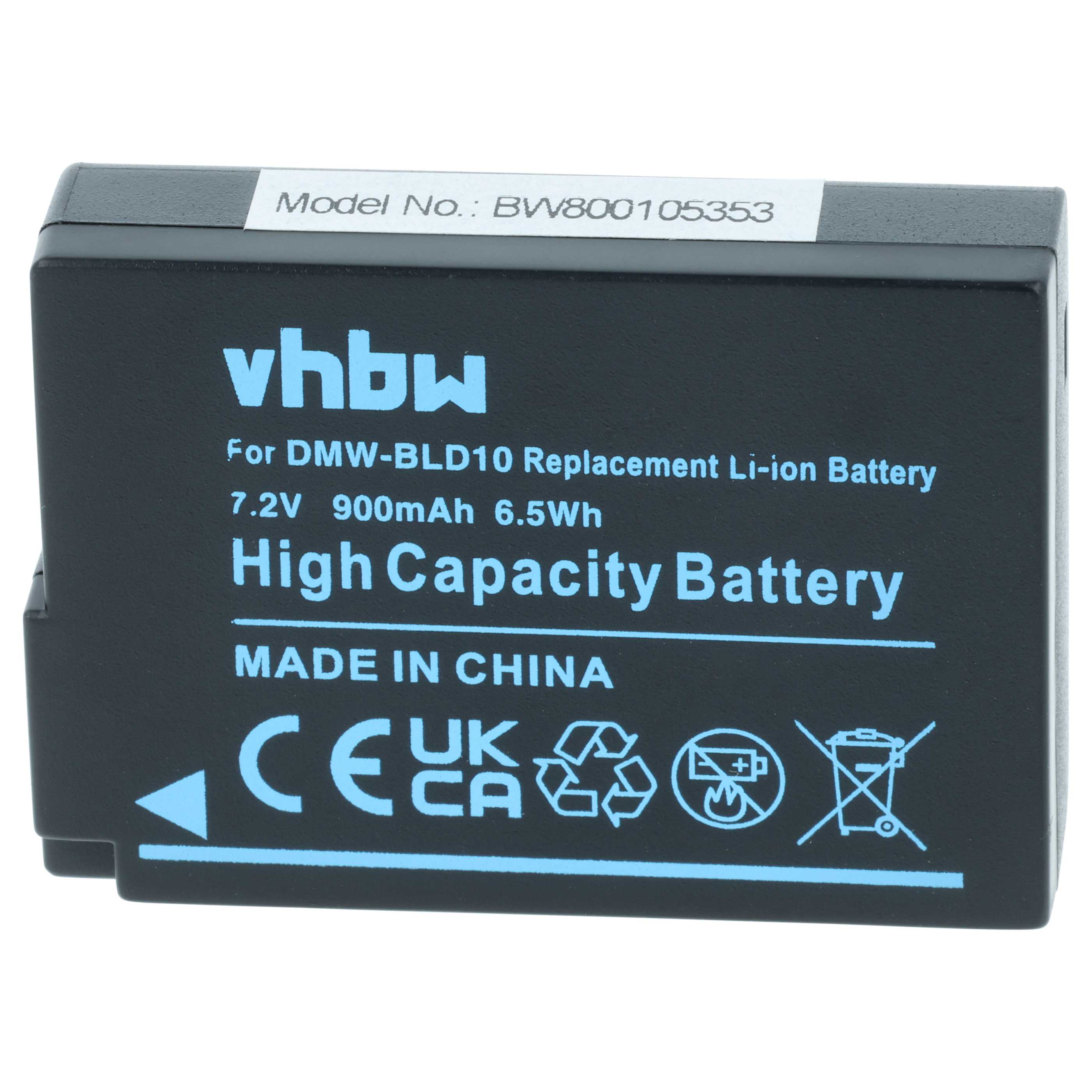 2x Akumulator do aparatu cyfrowego zamiennik Panasonic DMW-BLD10, DMW-BLD10E - 950 mAh 7,2 V Li-Ion z chipem
