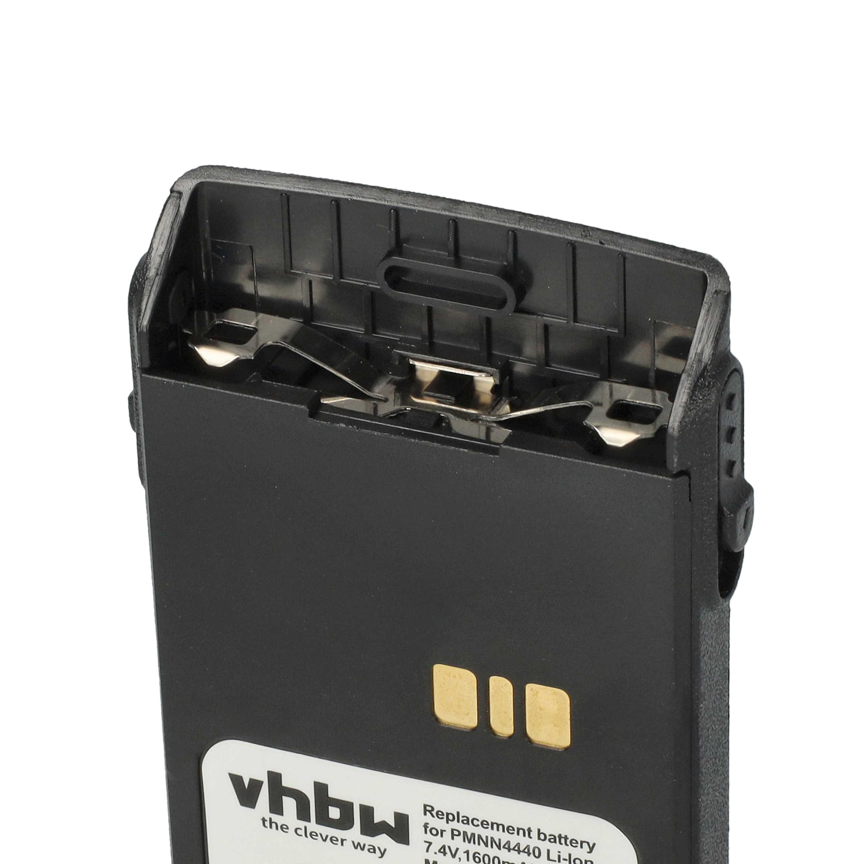 Radio 10x Battery replaces Motorola PMNN4511A, PMNN4440, PMNN4502A, PMNN4440AR - 1600 mAh 7.4 V Li-Ion
