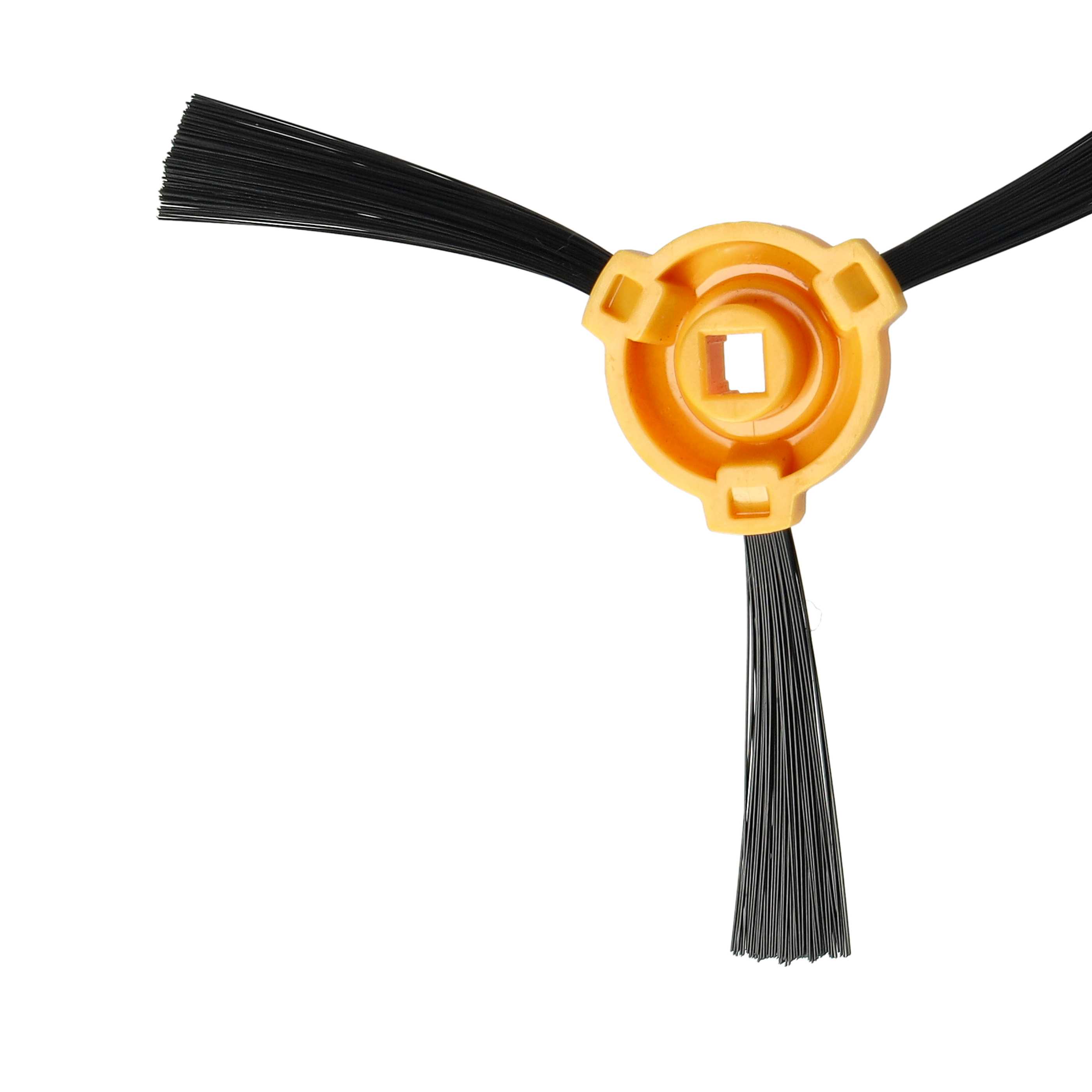 4x Side Brush replaces Eufy T0903071 for Eufy Robot Vacuum Cleaner - 3-armed, black, orange