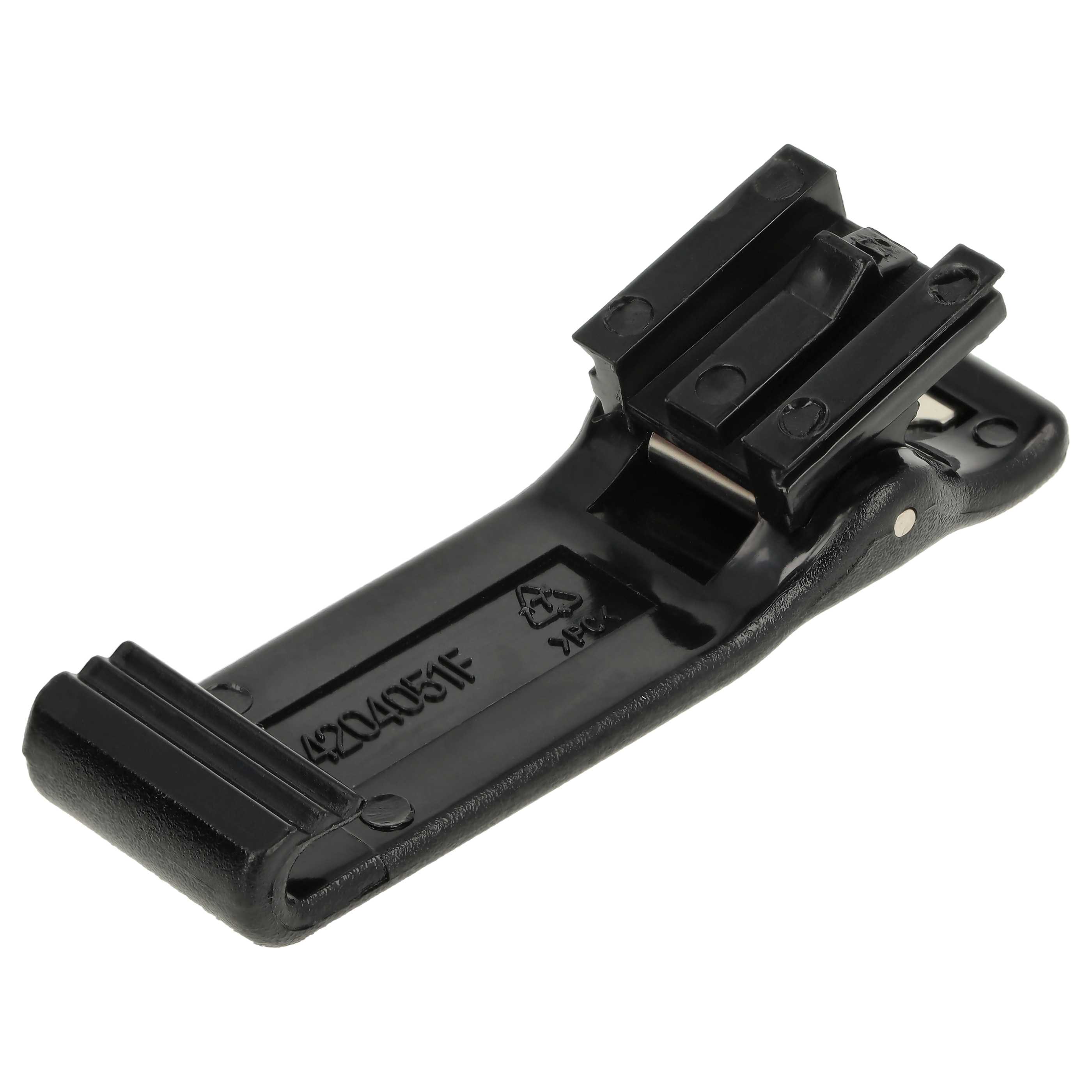 Belt Clip as Replacement for Motorola HLN9724A Radio - Plastic, Black