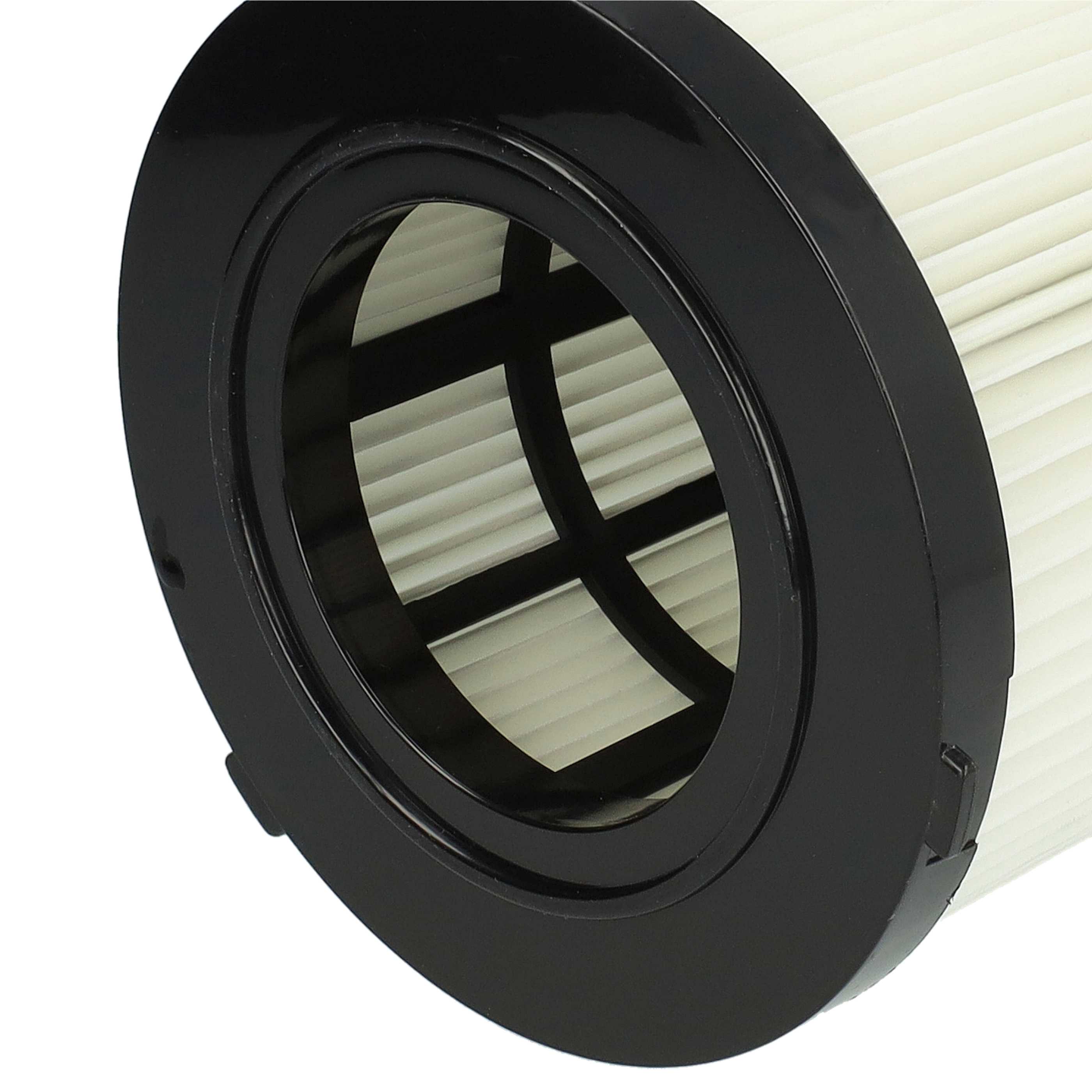 3x Filterround filter replaces Dewalt DCV5801H, DCV5801H-XJ for Dewalt Vacuum Cleaner, black / white