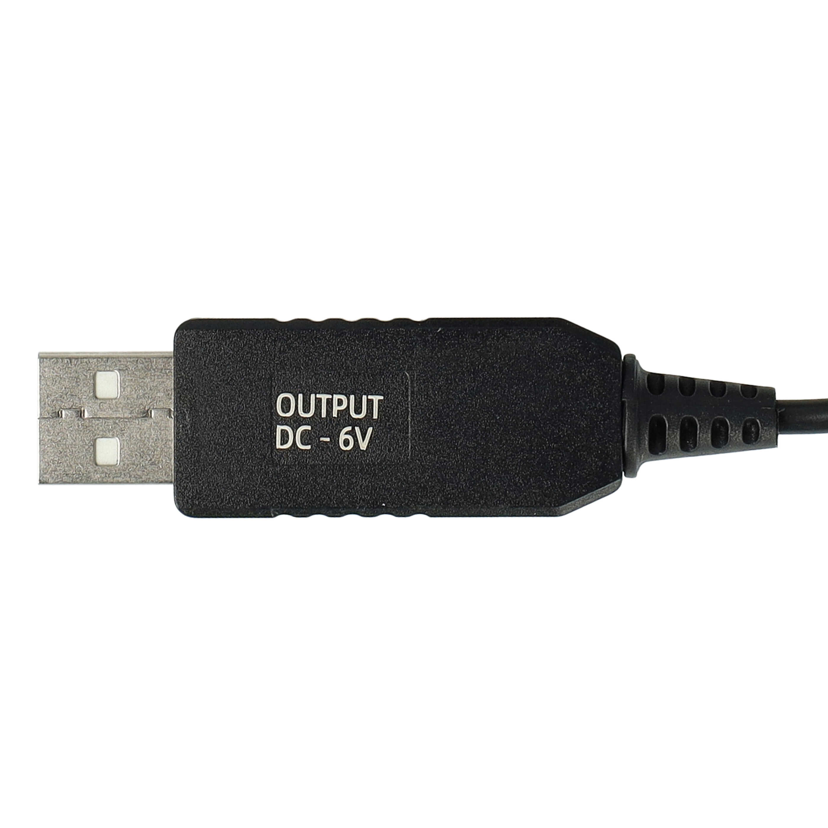 Cable de carga USB reemplaza Braun 491-5691, 81615618, 8161561, 81747675 para afeitadoras Braun - 120 cm