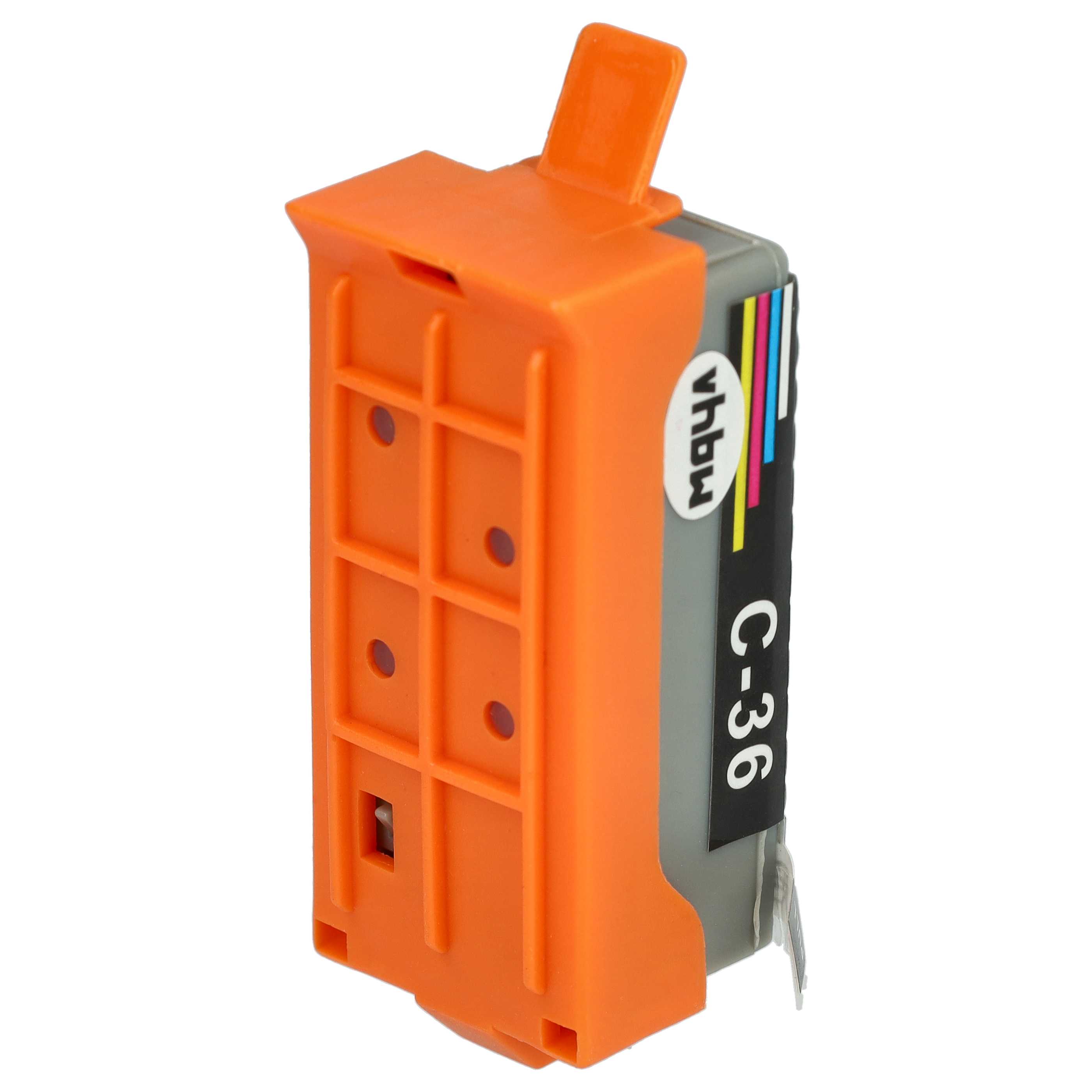 10x Ink Cartridge as Exchange for Canon CLI-36, CLI-36C for Canon Printer - Multi-Coloured 13 ml