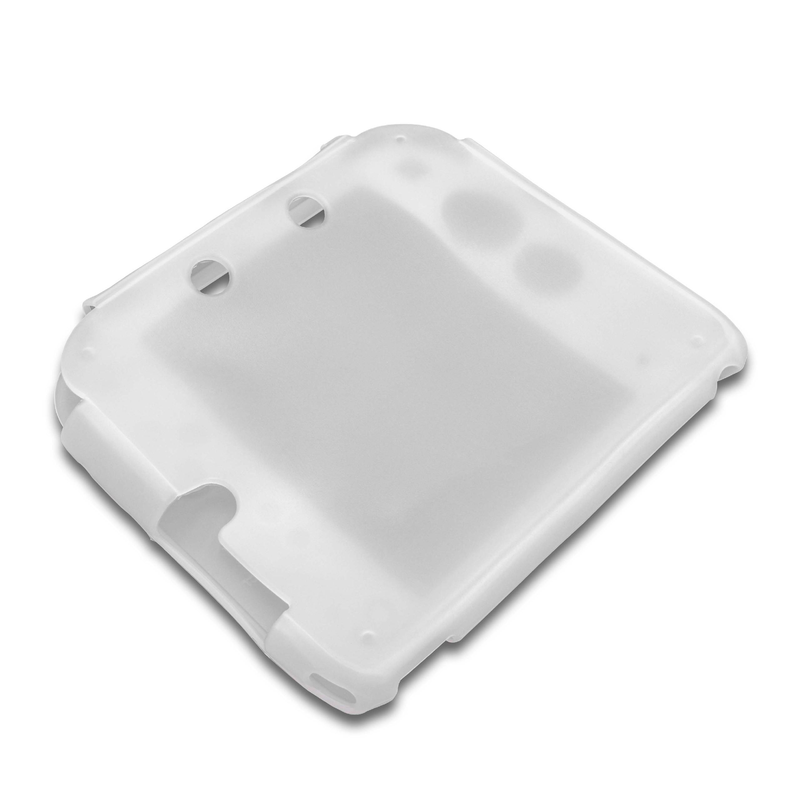 Hülle passend für Nintendo 2DS Spielekonsole - Case Silikon Weiß