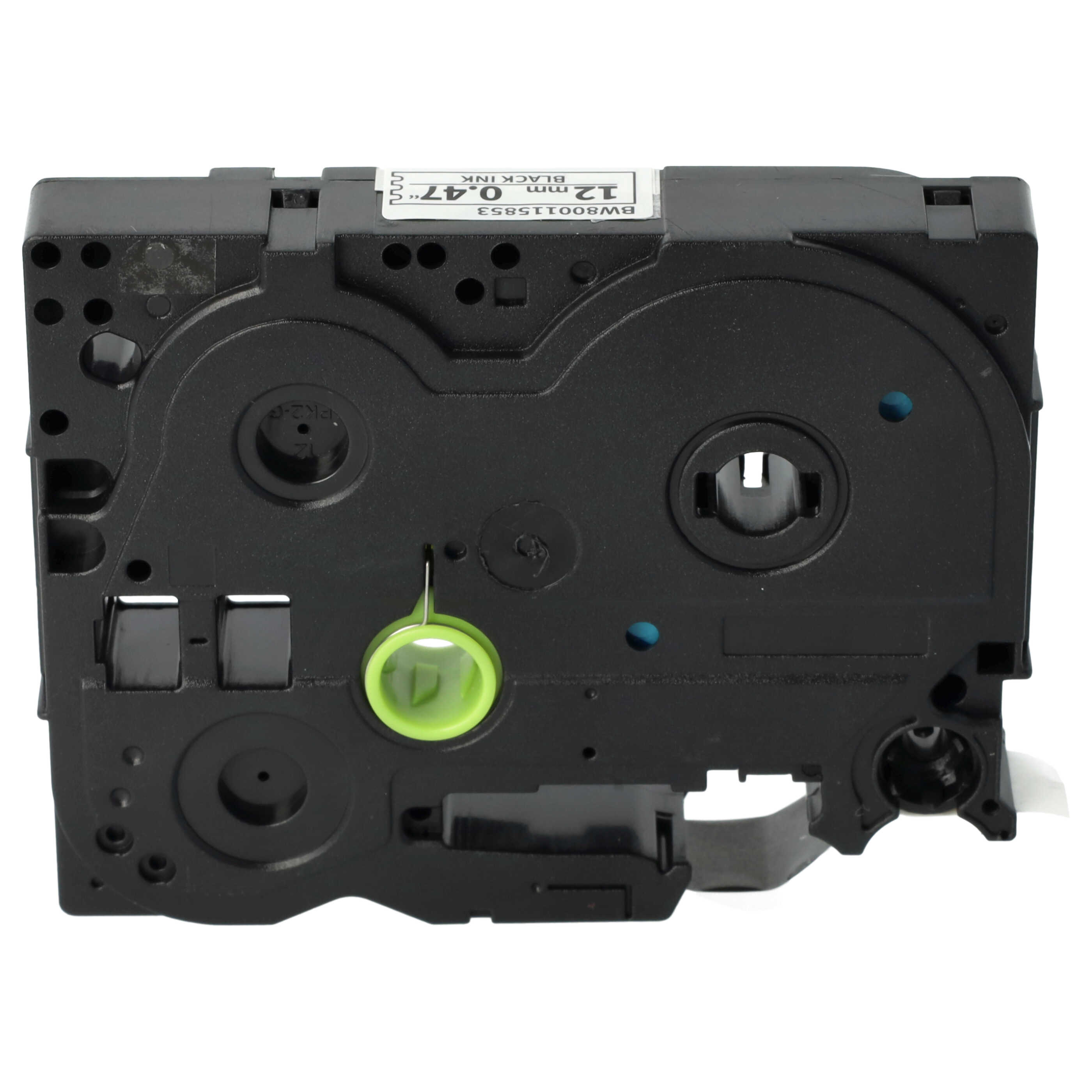 Casete cinta escritura reemplaza Brother HGE-231 Negro su Blanco