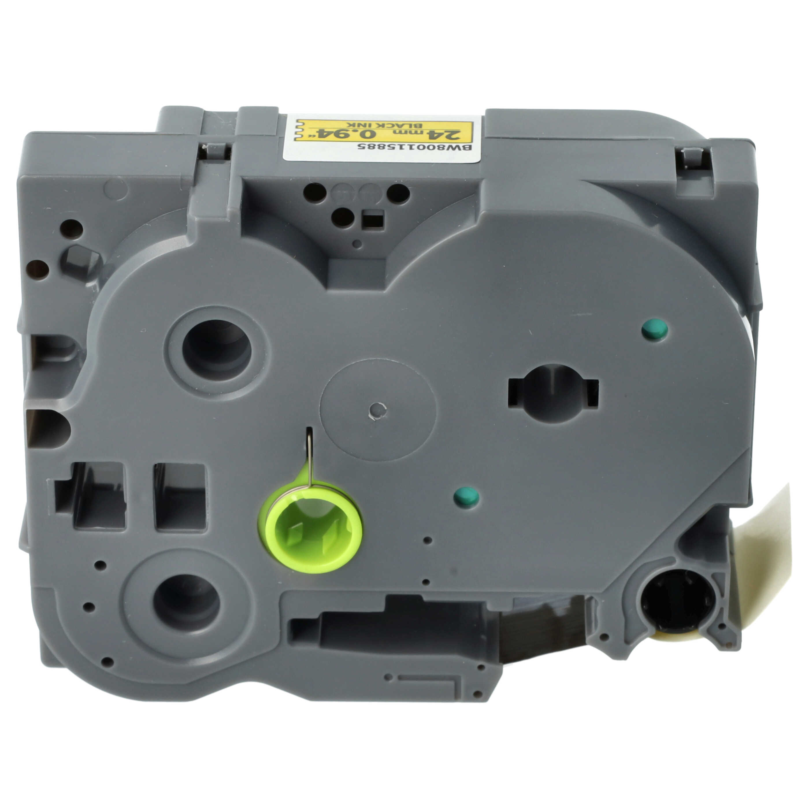 Label Tape replaces Brother HGE-S651 - 24 mm Black to Yellow, Extra Stark