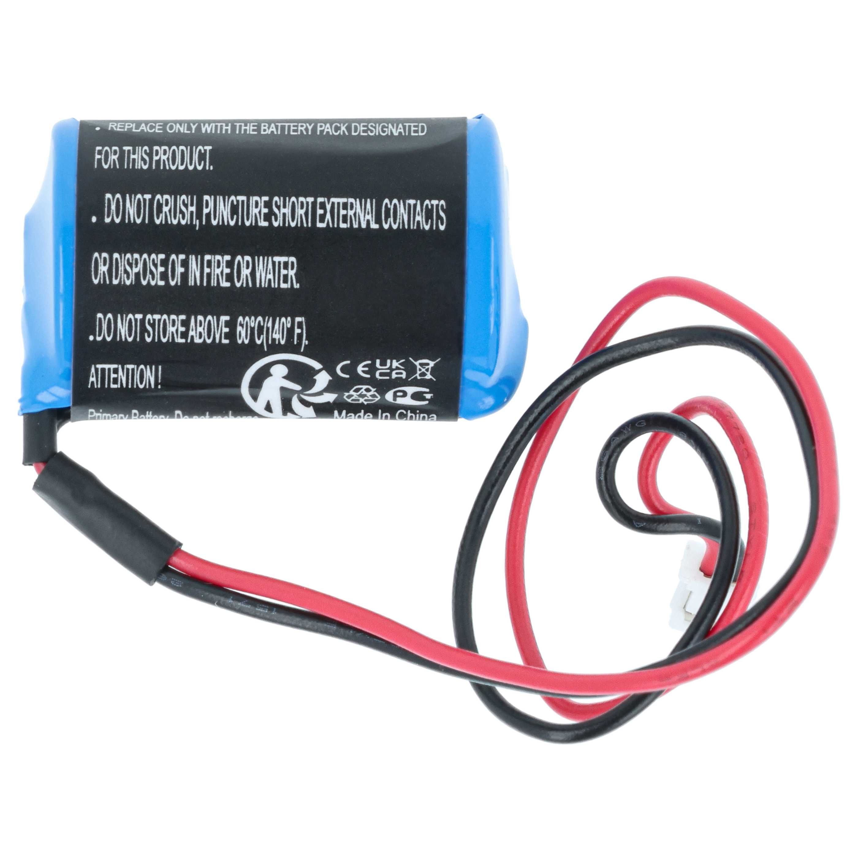 Temperature Data Logger Battery replaces Testo 0515 0175 - 1200 mAh 3.6 V Li-SOCl2
