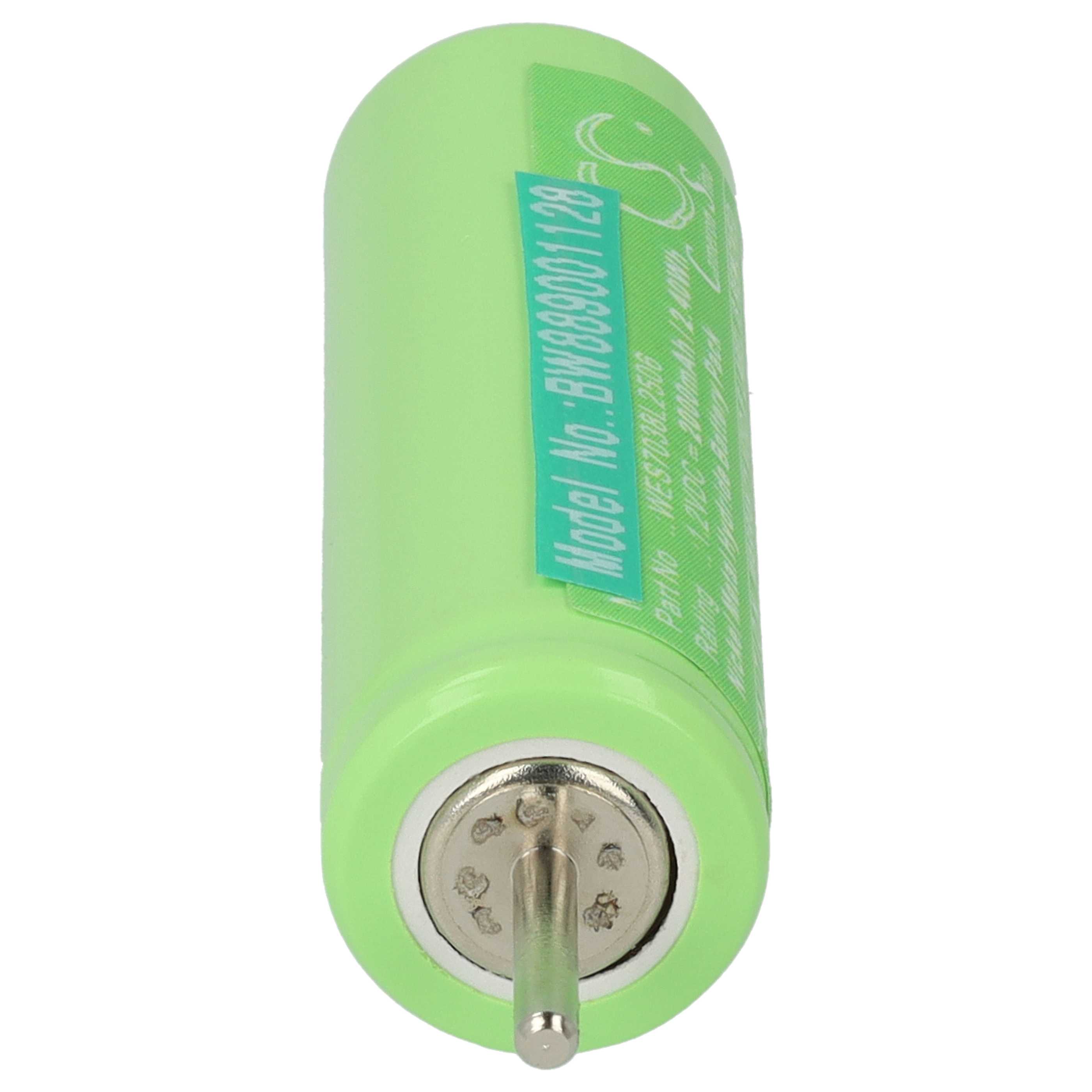 Electric Razor 2x Battery Replacement for Panasonic WERGB80L2508, WES7038L2506 - 2000 mAh 1.2 V NiMH
