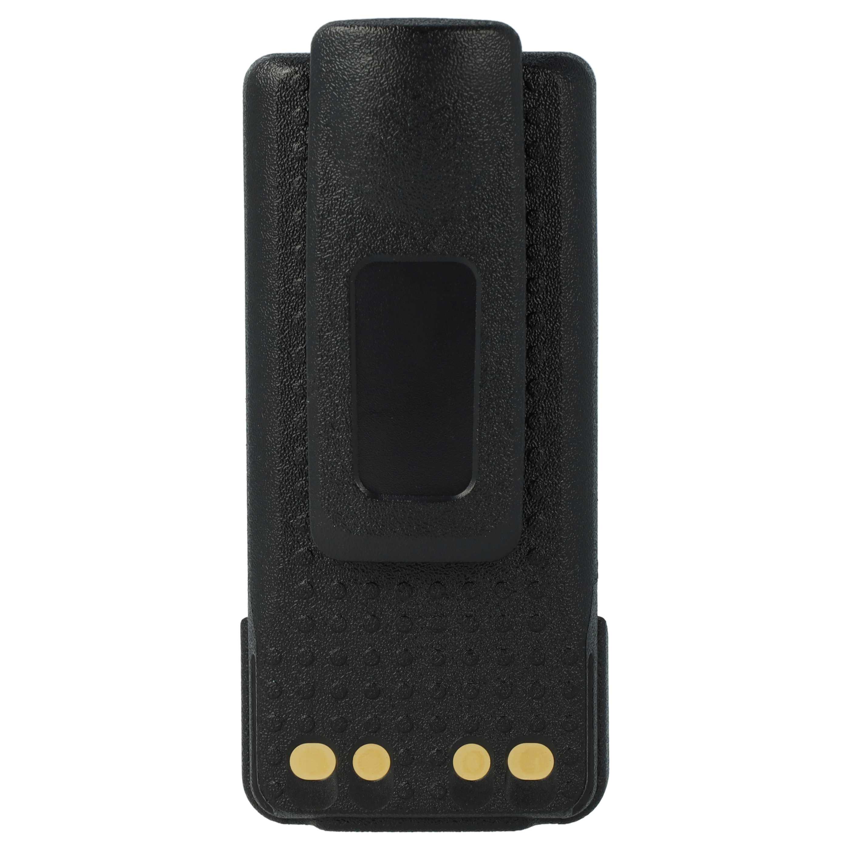 Radio 2x Battery replaces Motorola PMNN4406, PMNN4406BR, PMNN4409 - 3000 mAh 7.4 V Li-Ion + Belt Clip