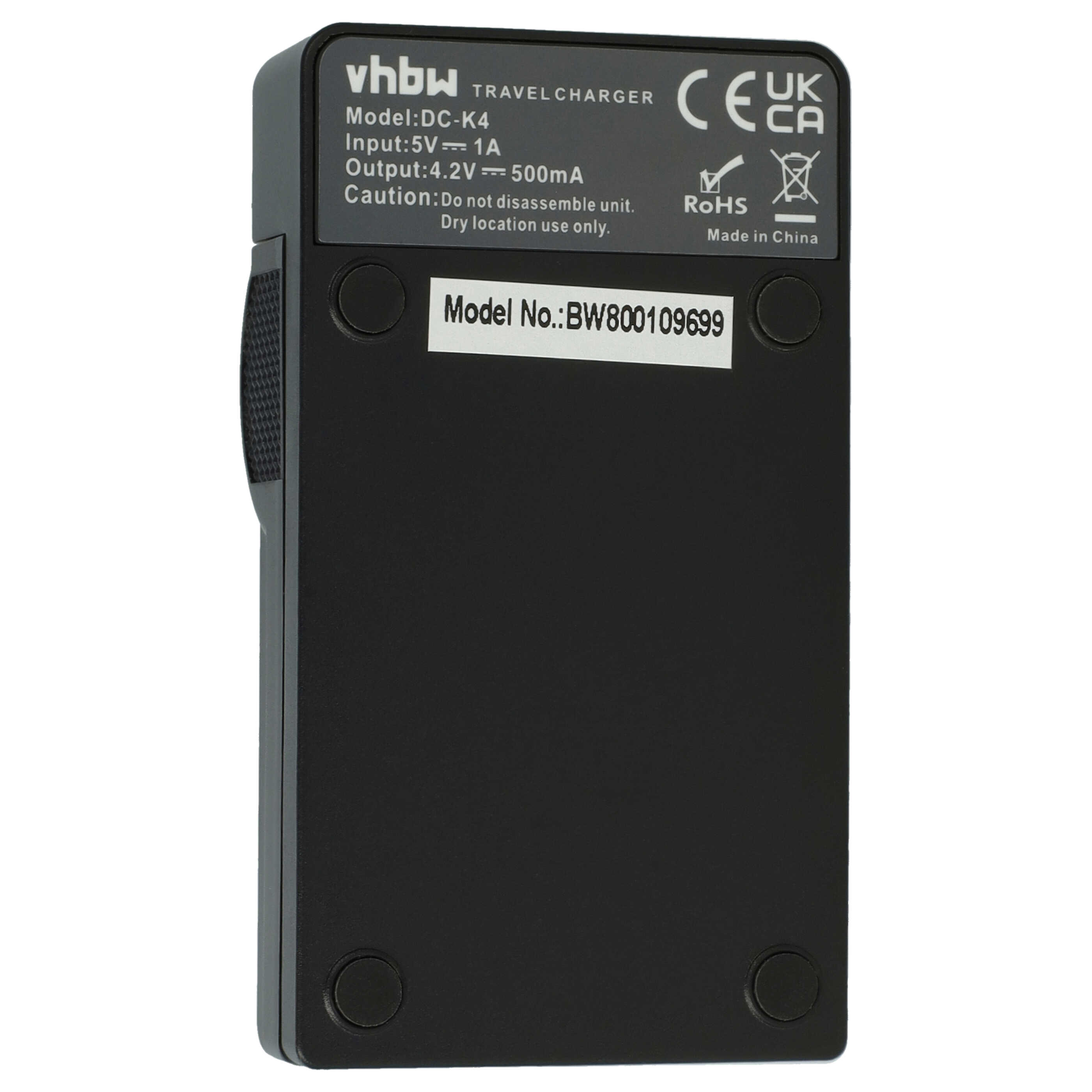 Battery Charger suitable for Casio NP-70 Camera etc. - 0.5 A, 4.2 V