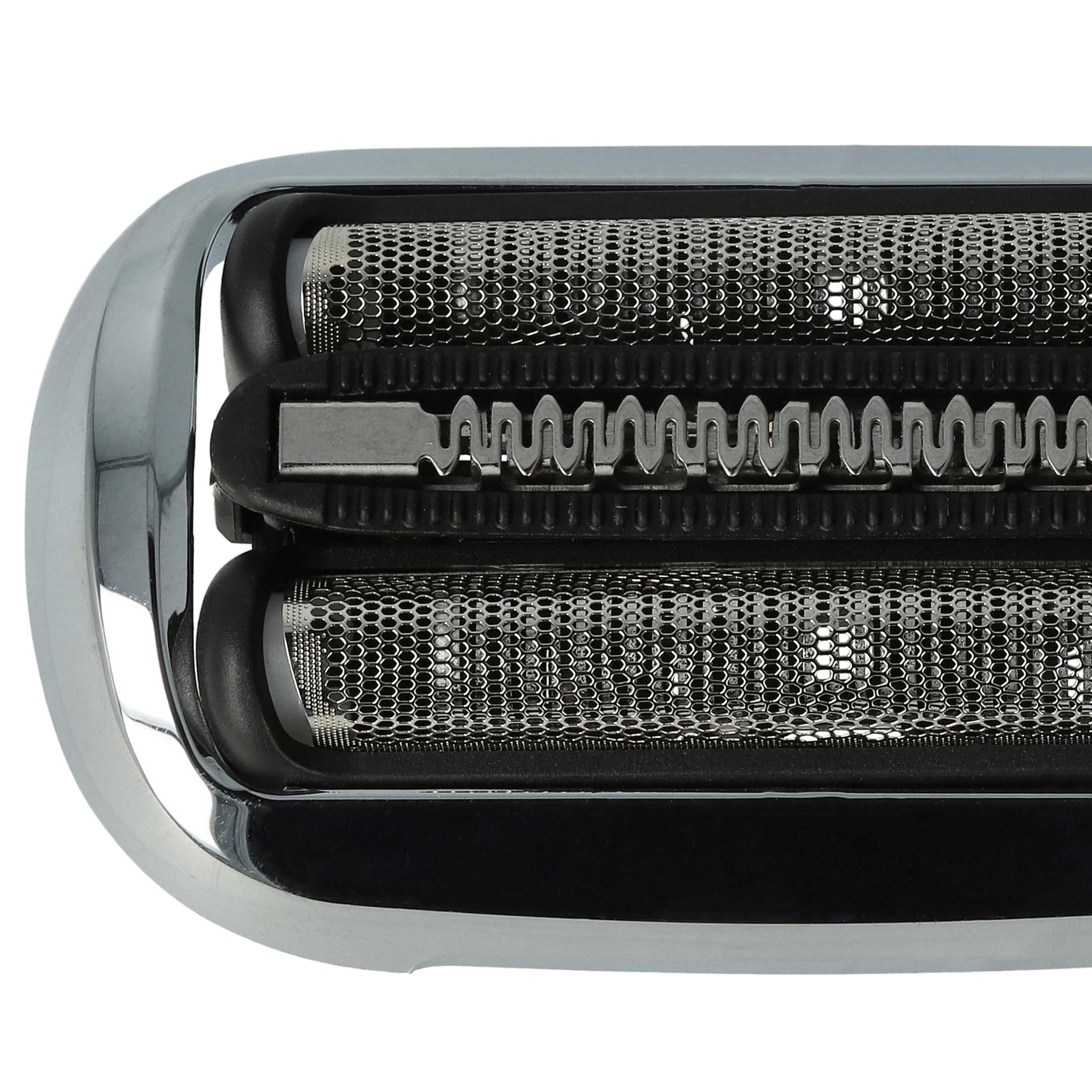 2x cabezales reemplaza Braun 73S, 81746548 para afeitadoras Braun - negro / blanco / plata