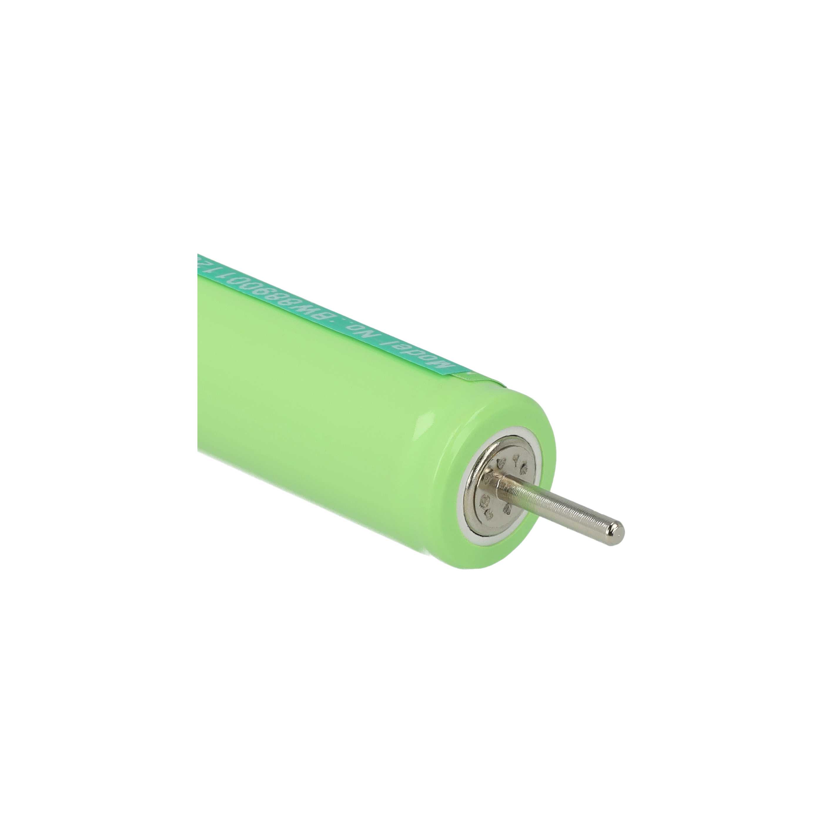 Electric Razor 2x Battery Replacement for Panasonic WERGB80L2508, WES7038L2506 - 2000 mAh 1.2 V NiMH
