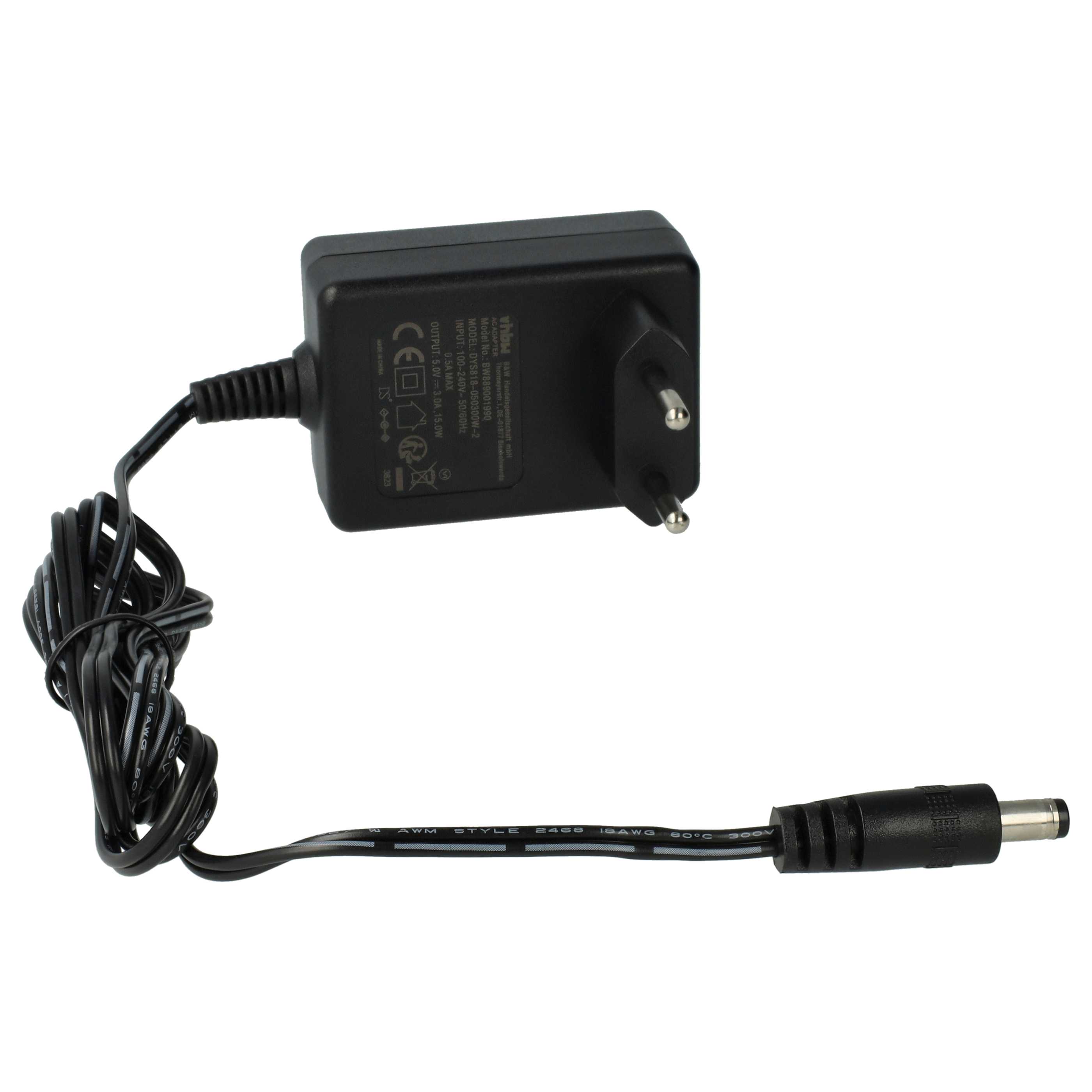 Mains Power Adapter replaces Poly 2200-48871-125 for Poly Landline Telephone, Home Telephone - 150 cm