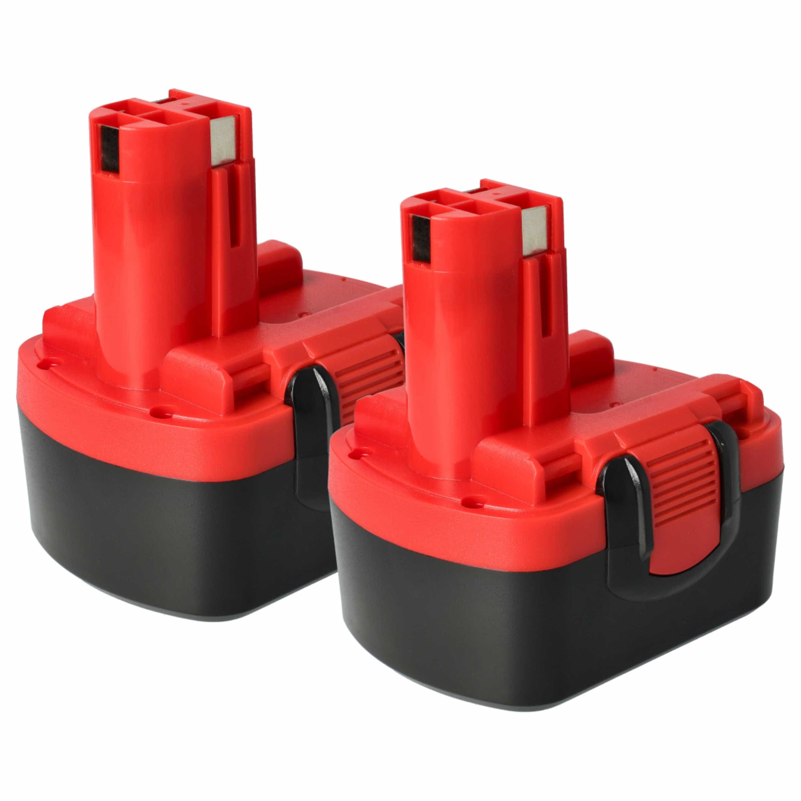 2x Battery replaces Bosch 2 607 335 263, 1617S0004W Electric Power Tool - 3000 mAh, 14.4 V, NiMH