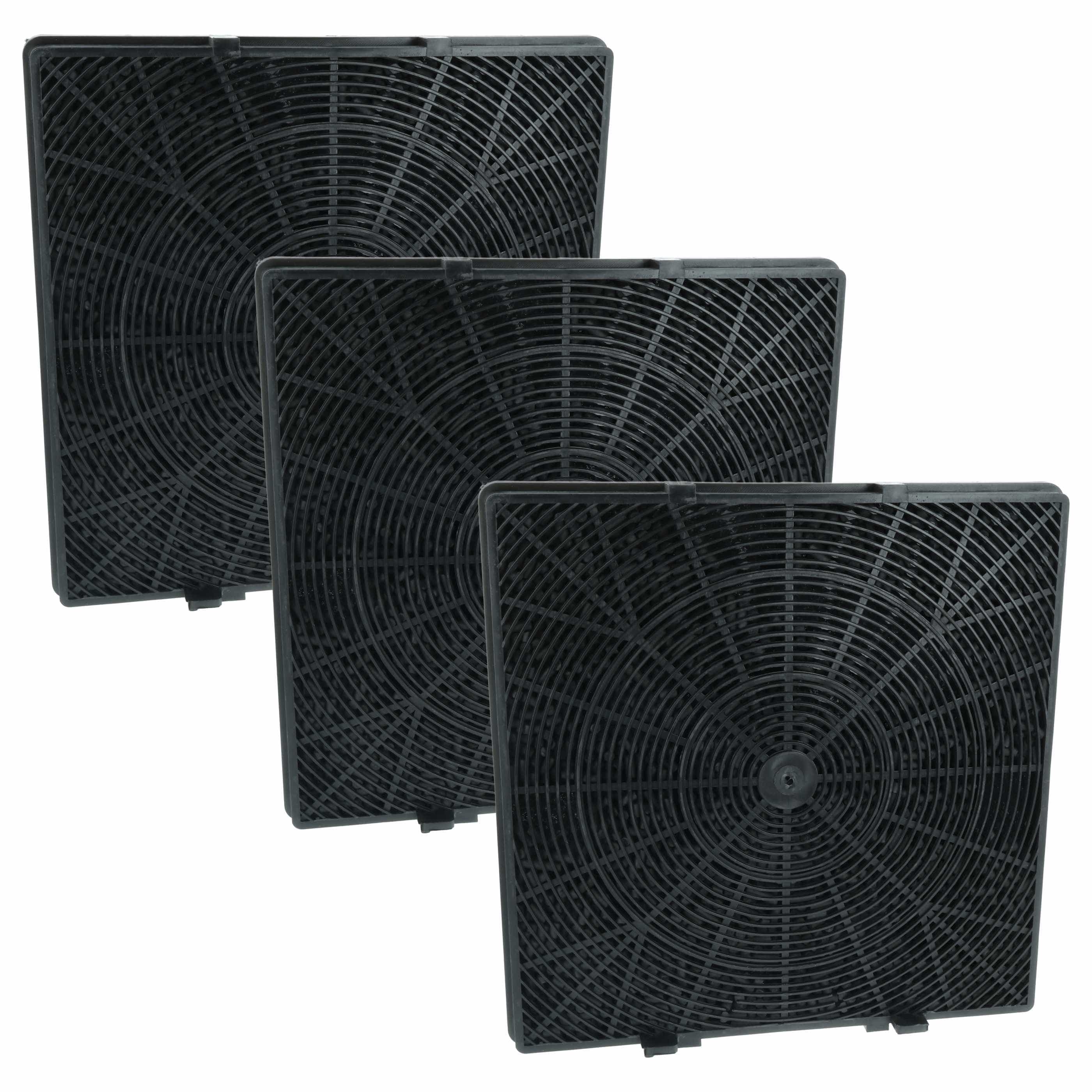 3x Filtres à charbon actif remplace DOMATIX KSC 300 pour hotte Oranier