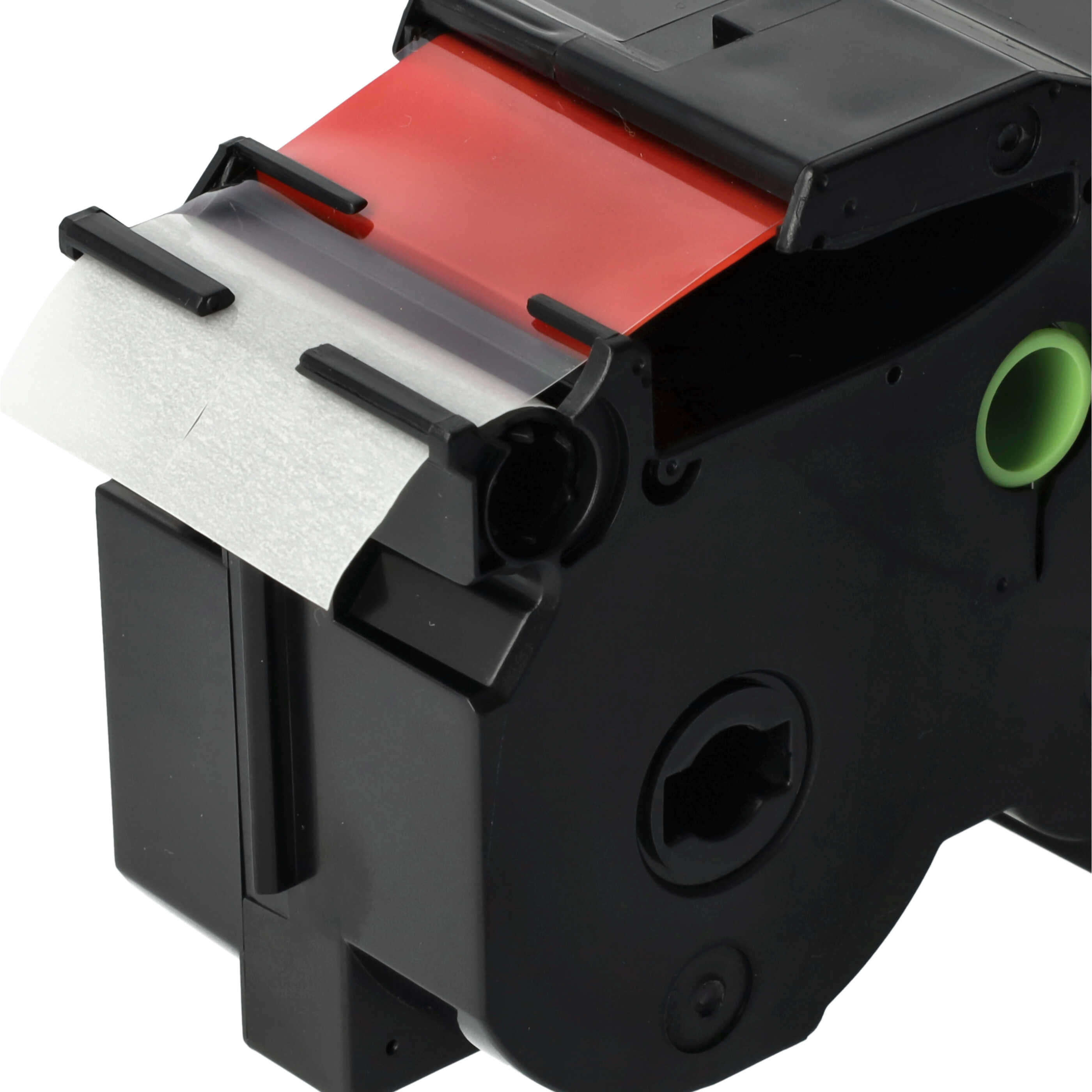 Label Tape replaces Brother TZE-162 - 36 mm Red to Transparent