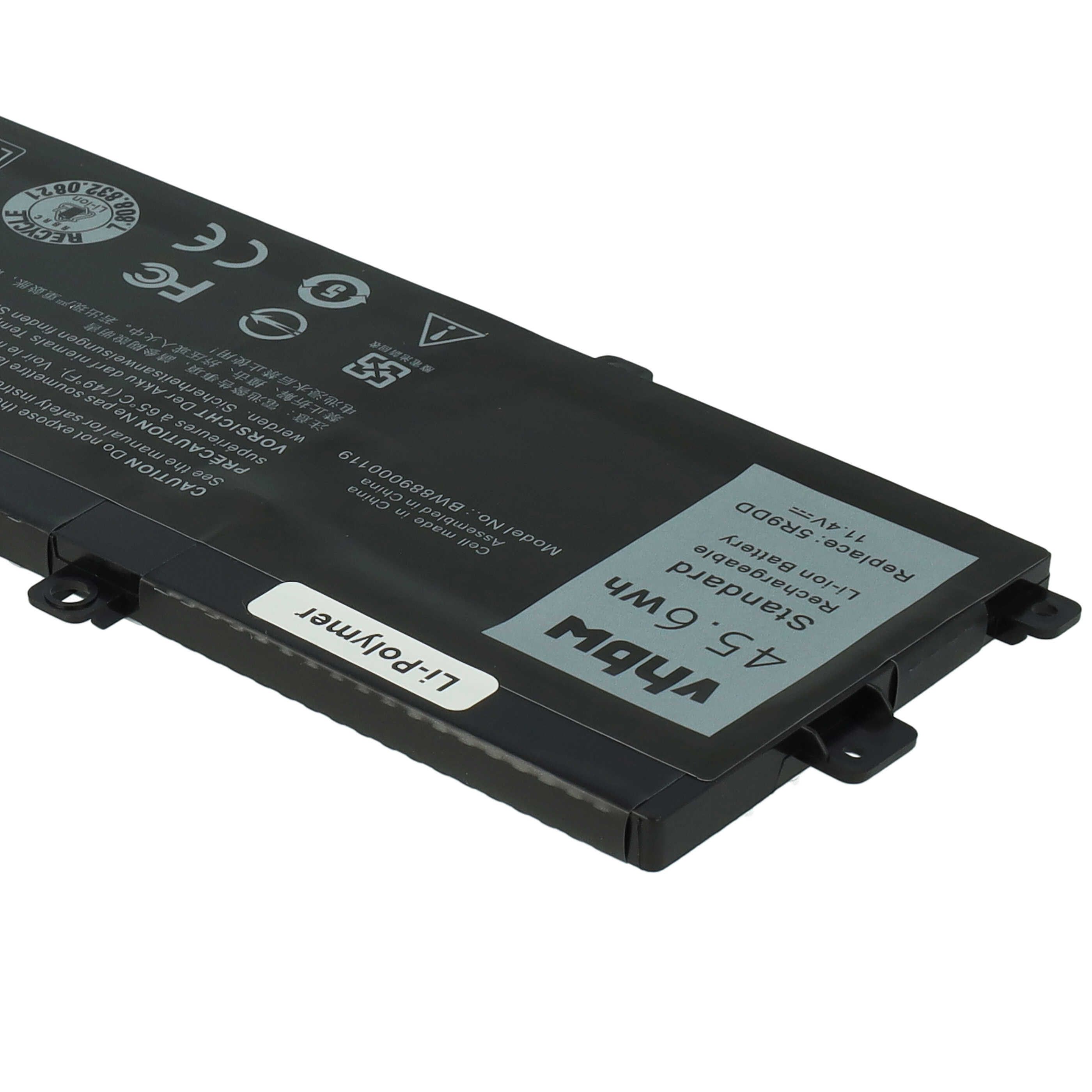 Akumulator do laptopa zamiennik Dell 5R9DD, 0KTCCN, KTCCN, E225846, 05R9DD, XKPD0, P22T - 4000 mAh 11,4 V LiPo
