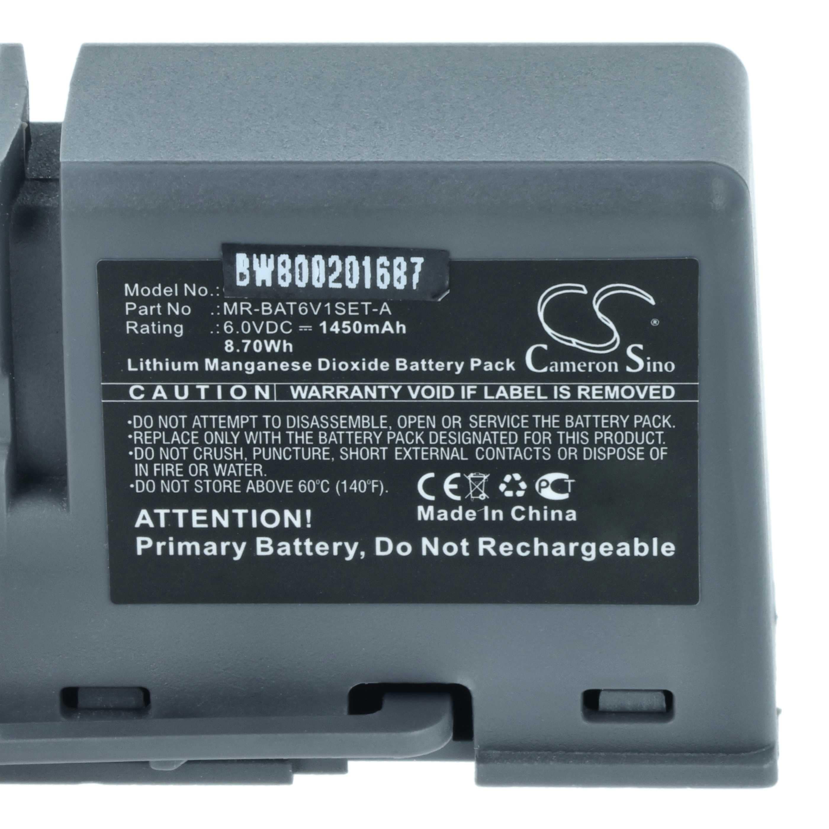 Bateria do PLC programowalnego sterownika Mitsubishi MR-BAT6V1SET-A - 1450 mAh 6 V Li-MnO2