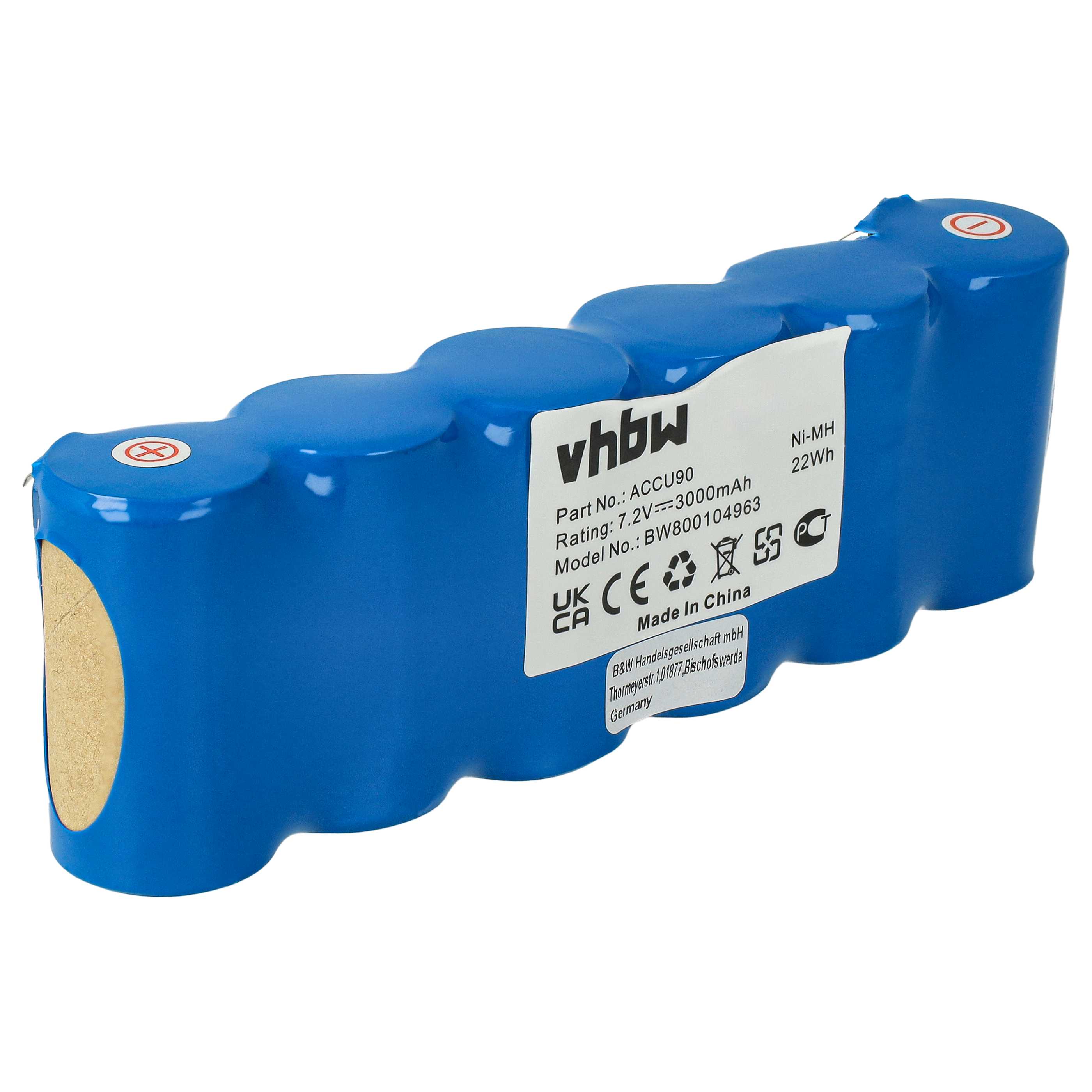 Akku 7,2V als Ersatz für Gardena Accu90 - 3000mAh NiMH