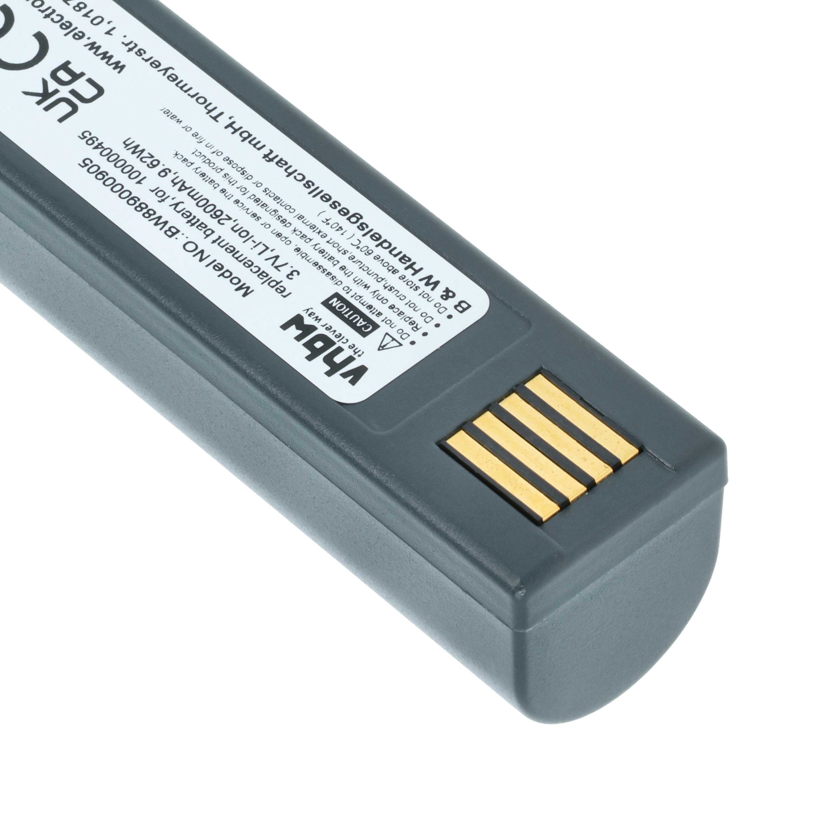 5x Batteries remplace Honeywell 013283, 100000495 pour scanner de code-barre Honeywell - 2600mAh 3,7V