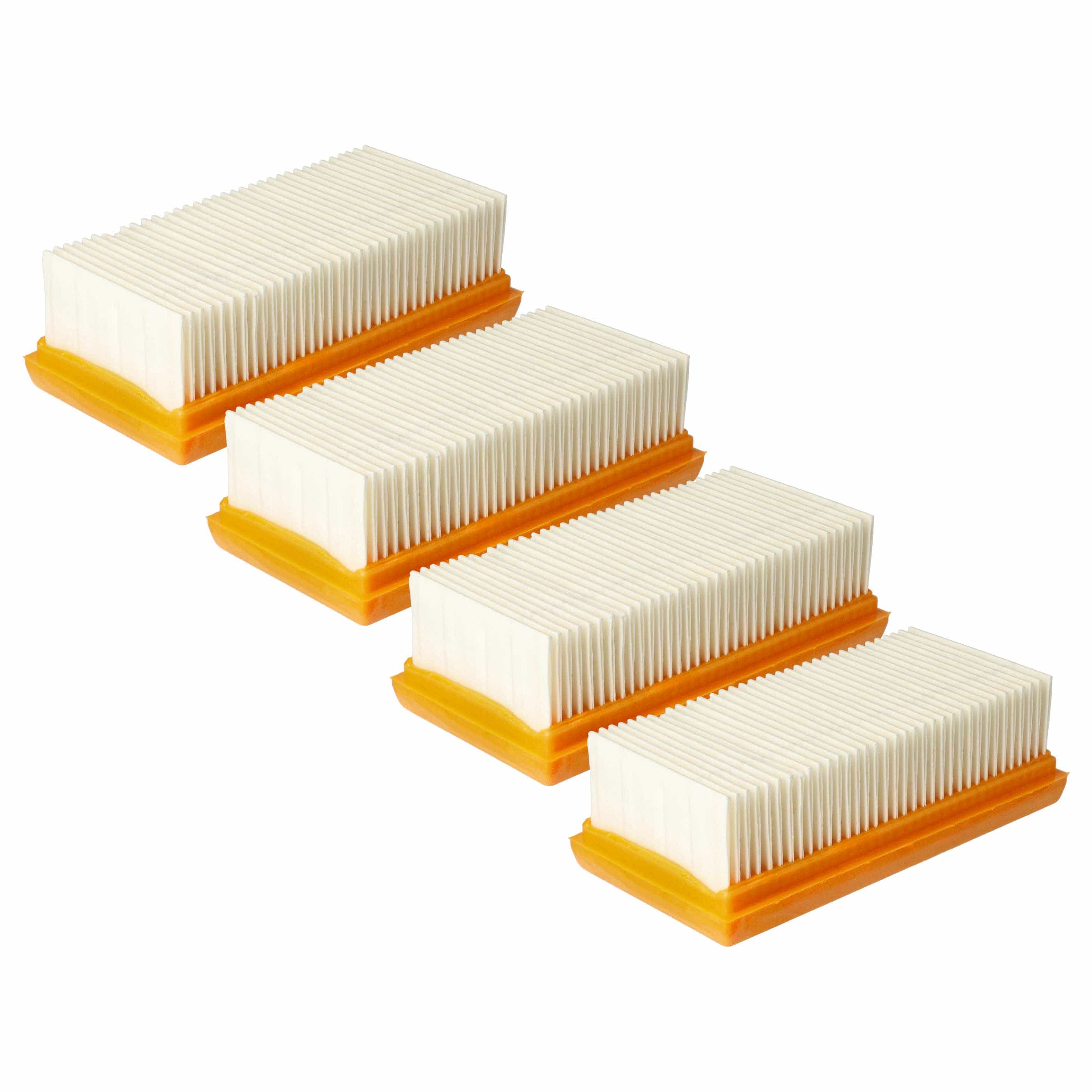 4x flat pleated filter / engine cooling air filter replaces Flex 445.134 for Makita Vacuum Cleaner