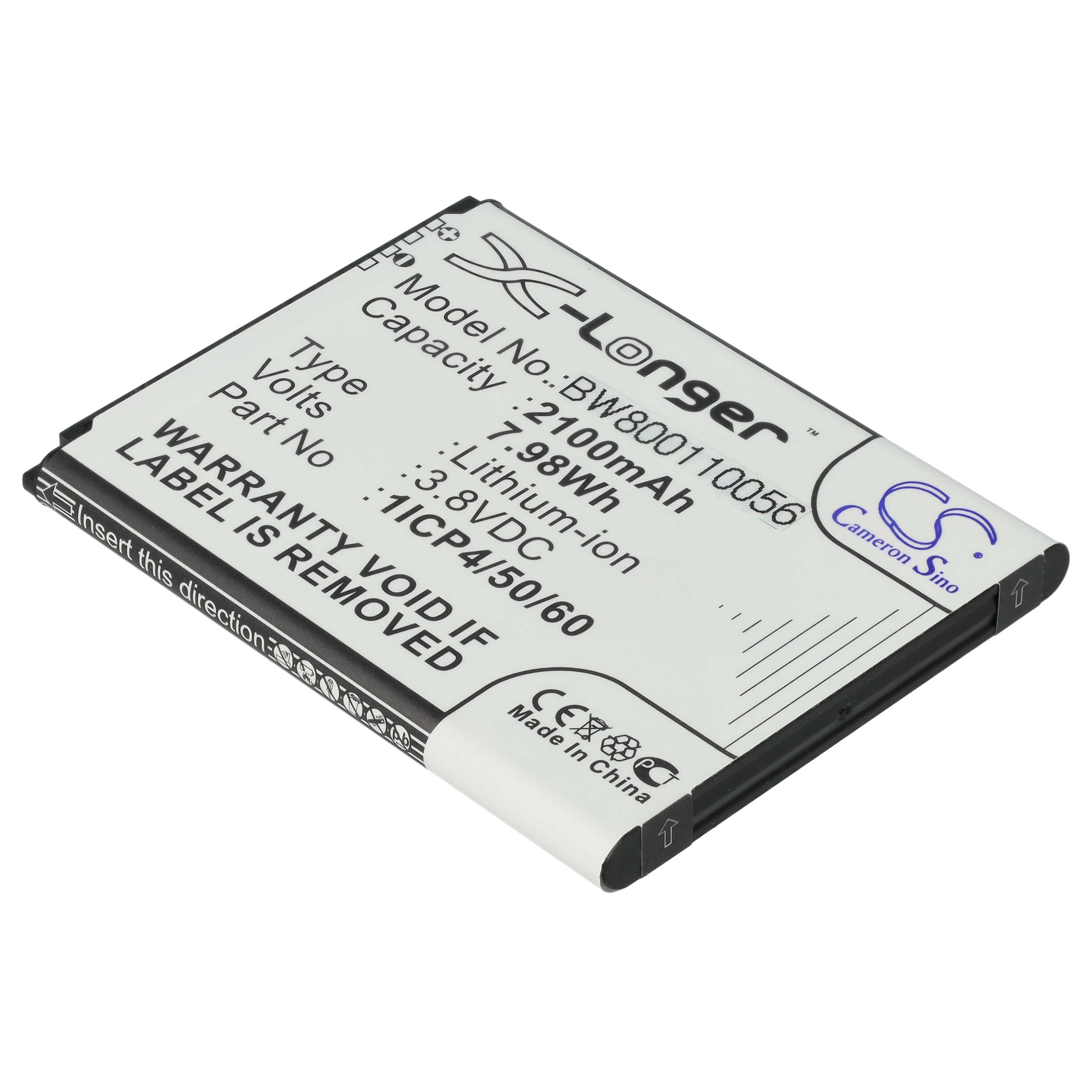 Baby Monitor Battery replaces 1ICP4/50/60-210AR - 2100 mAh 3.8 V Li-Ion