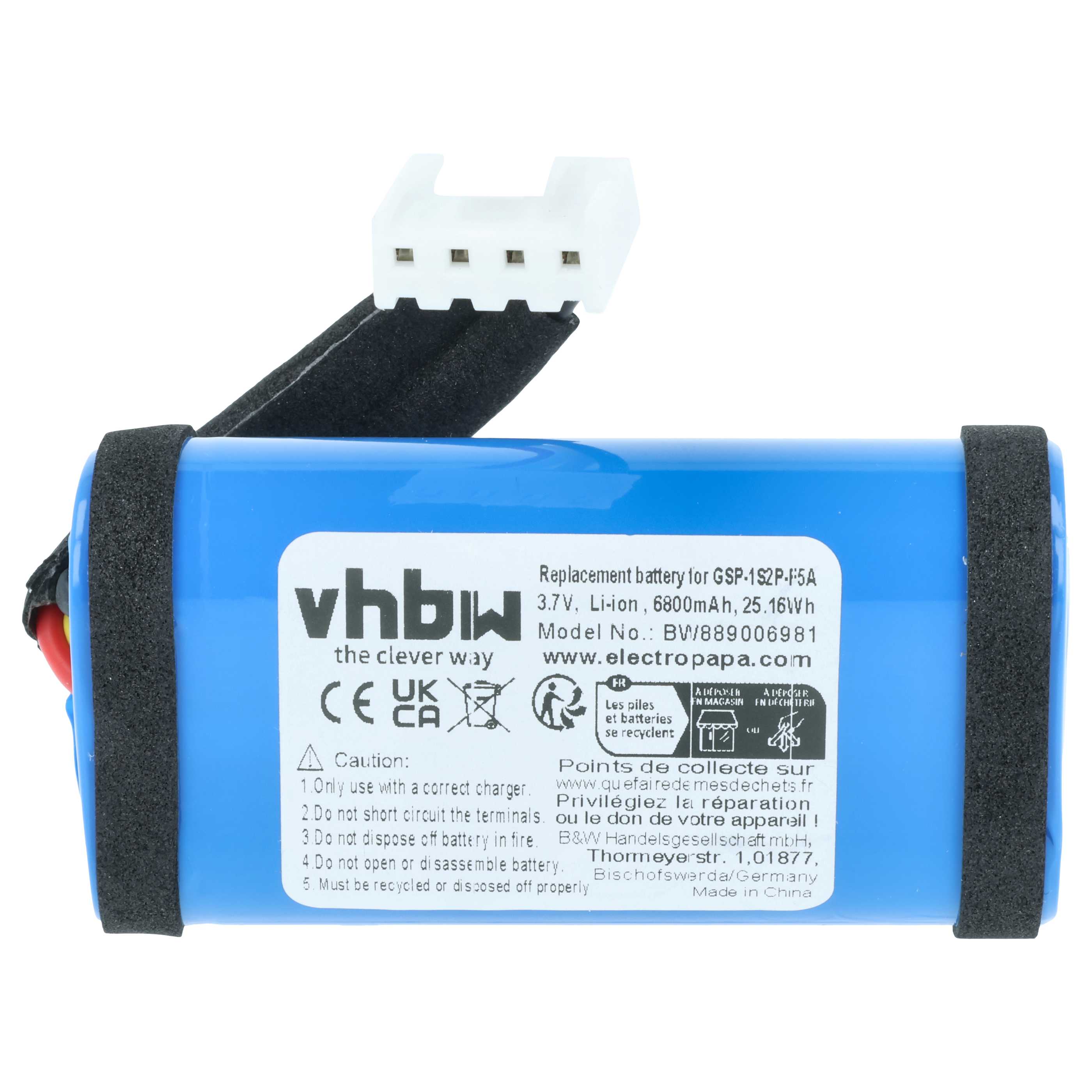 Akku für JBL PARTYBOX ENCORE ESSENTIAL Speaker ersetzt GSP-1S2P-F5A - 6800 mAh