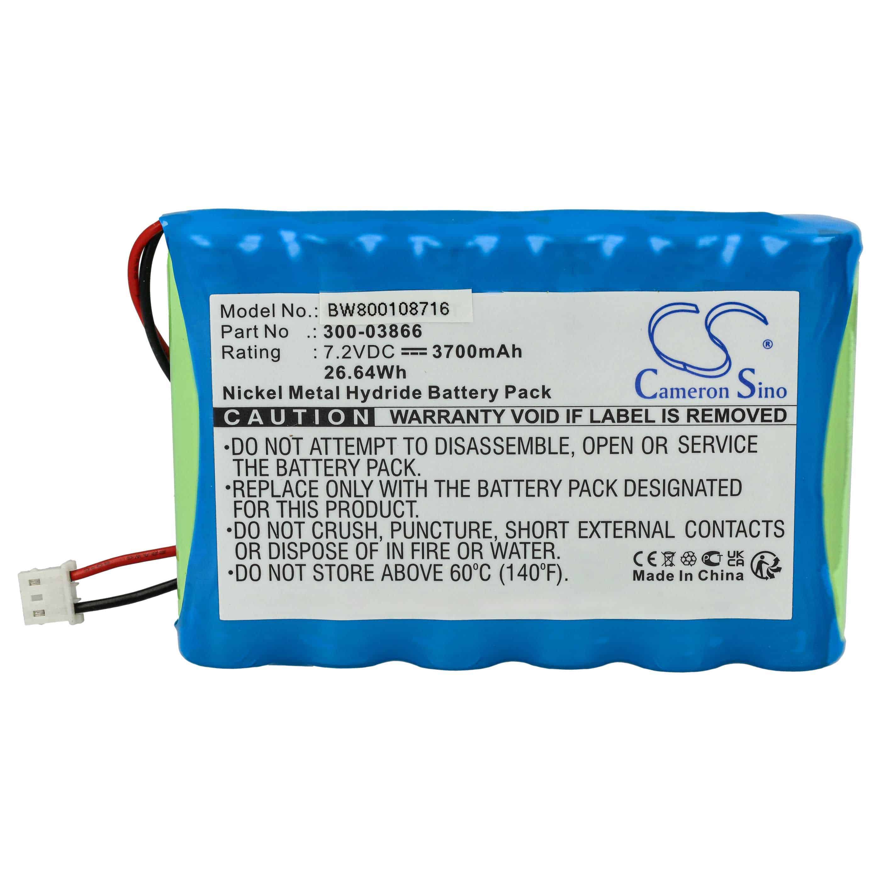 Akumulator do alarmu zamiennik 300-03866 - 3700 mAh 7,2 V NiMH