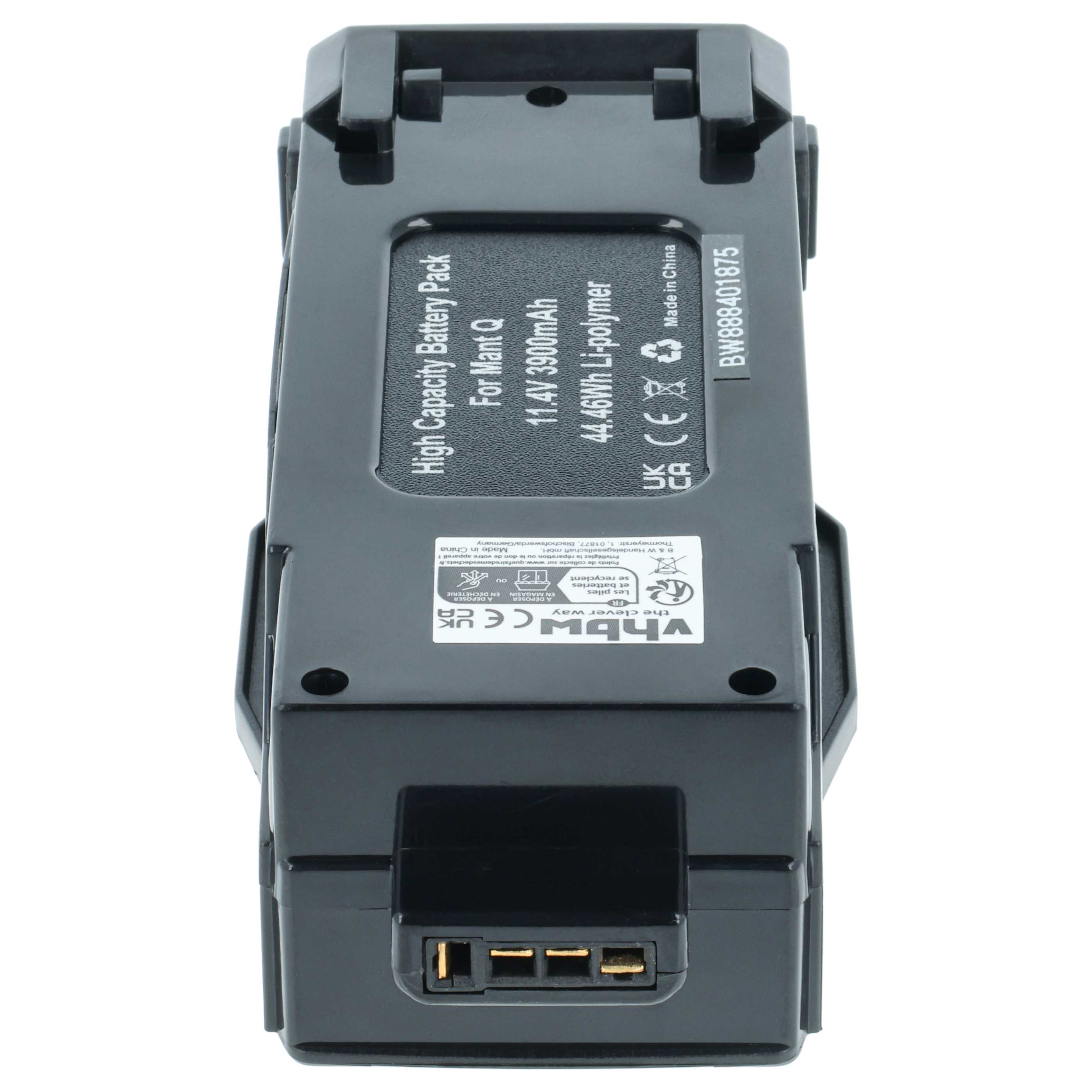 2x Batteries remplace Yuneec YUNB3S2800 pour drone Yuneec- 3900mAh 11,4V Li-polymère