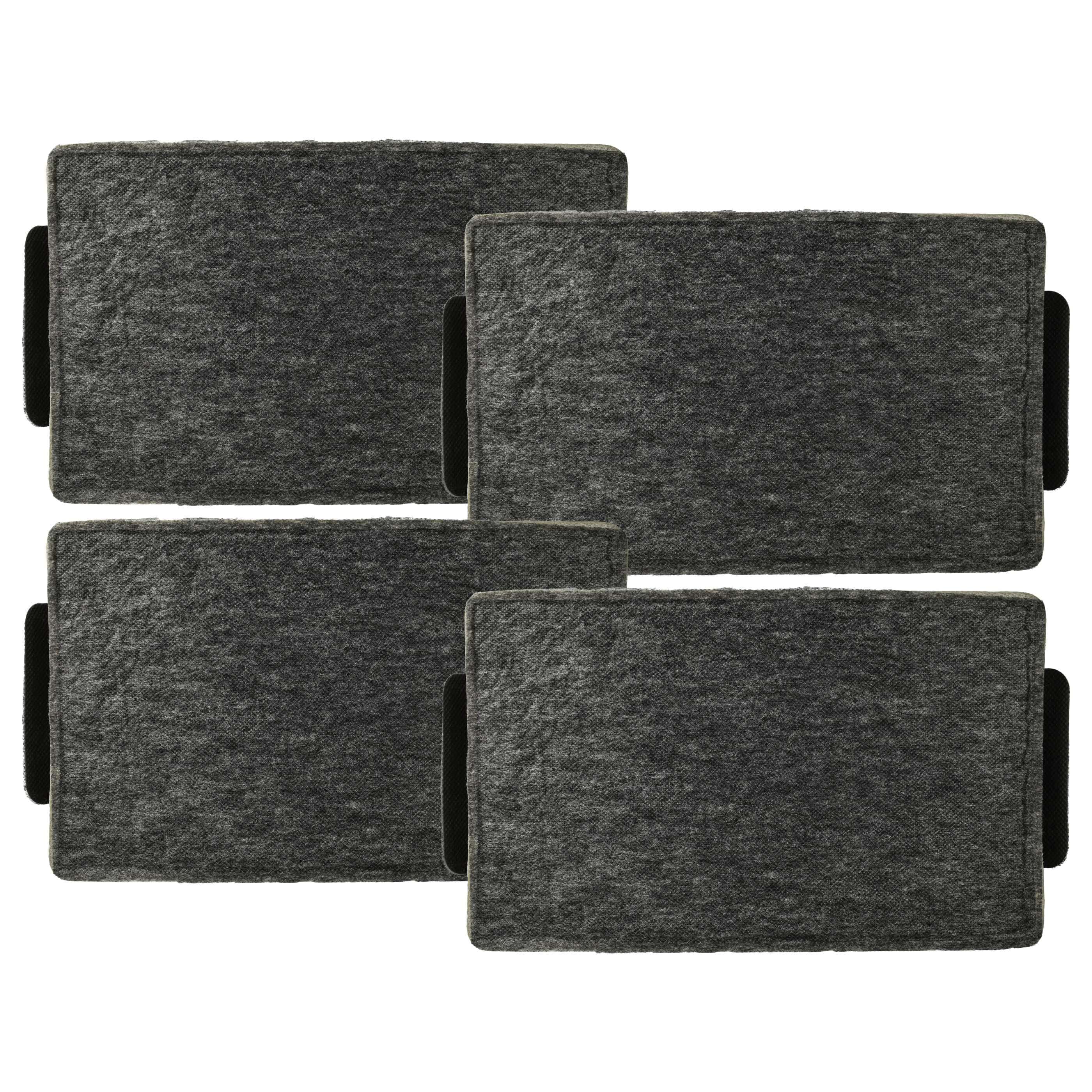4x Filtres à charbon actif remplace Miele FWKM-1423, 9231860, DKF-19, DKF19-1, 4002515094815 pour hotte Miele