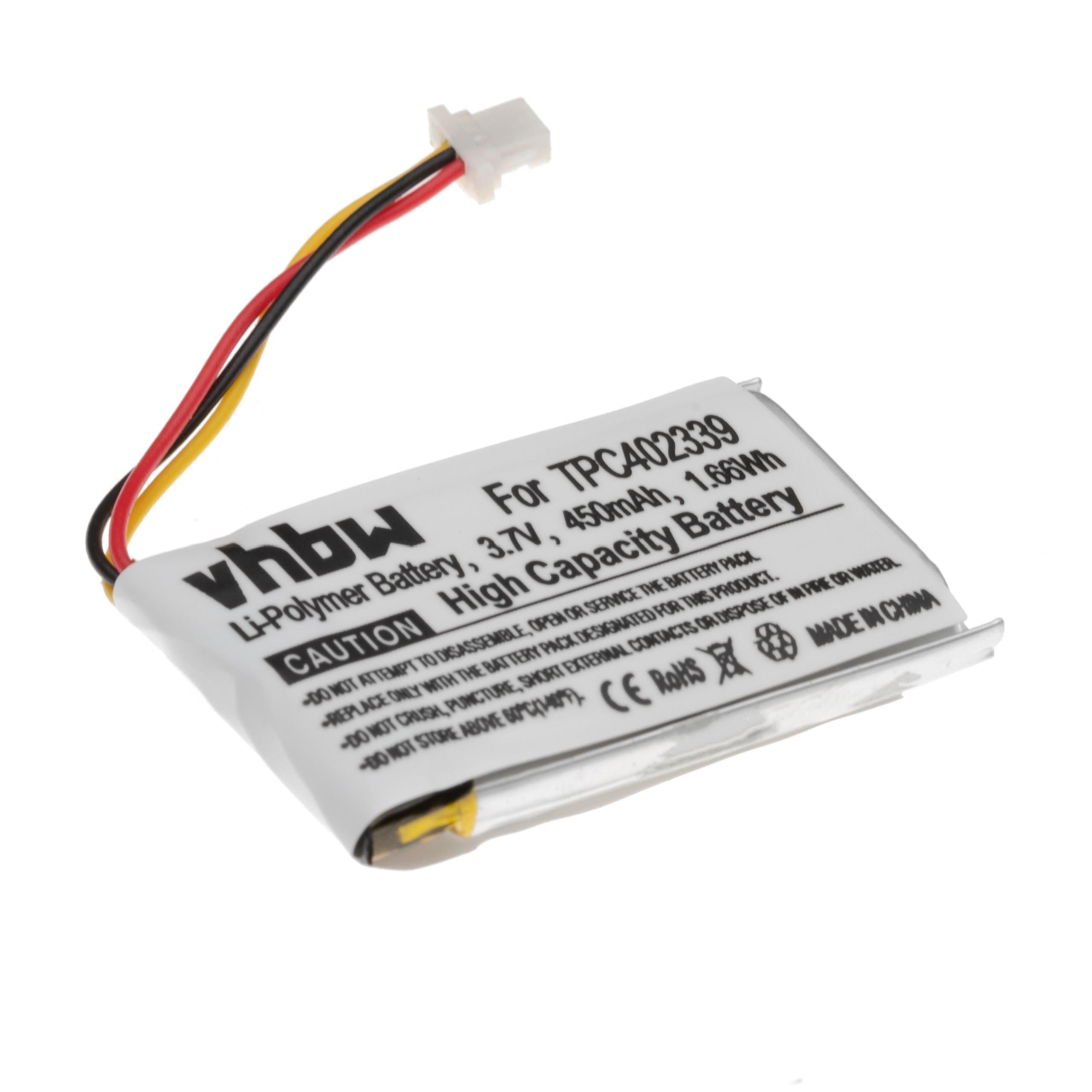 Batteria sostituisce Mio TPC402339 per navigatore Mio - 450mAh 3,7V Li-Poly